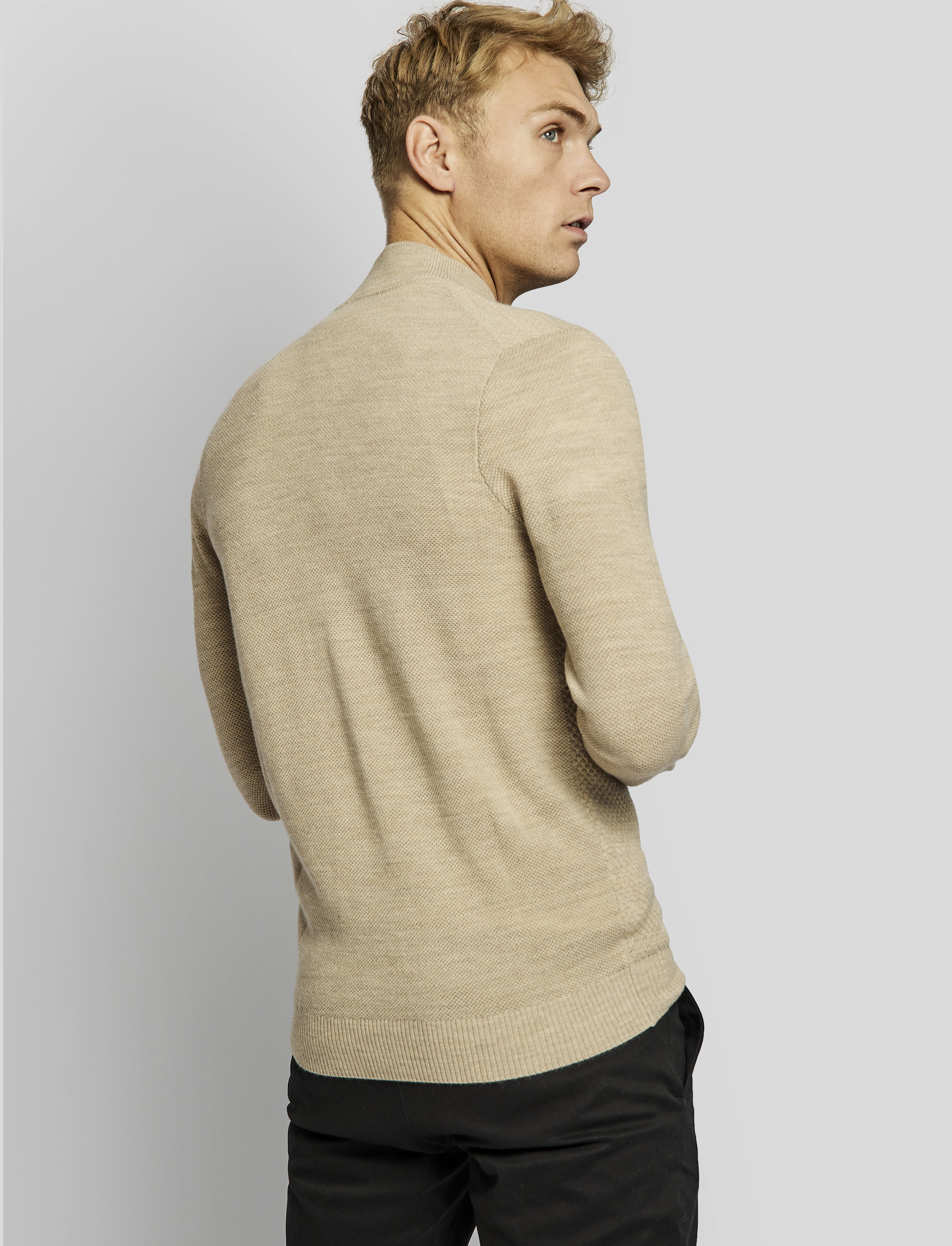 Bruun & Stengade - BS Conrad regular fit knitwear - sand - 4