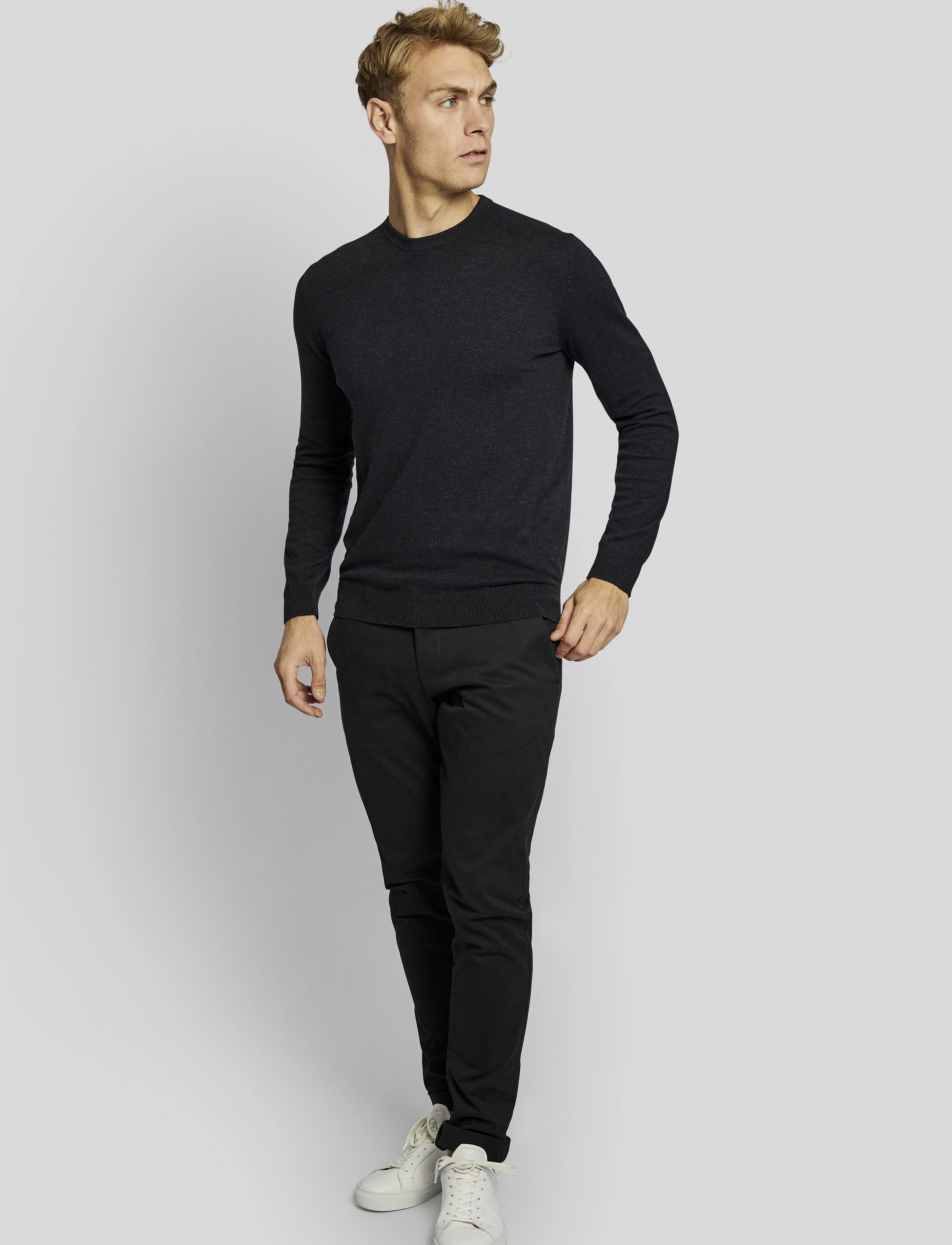 Bruun & Stengade - BS Milas regular fit knitwear - thunder - 2