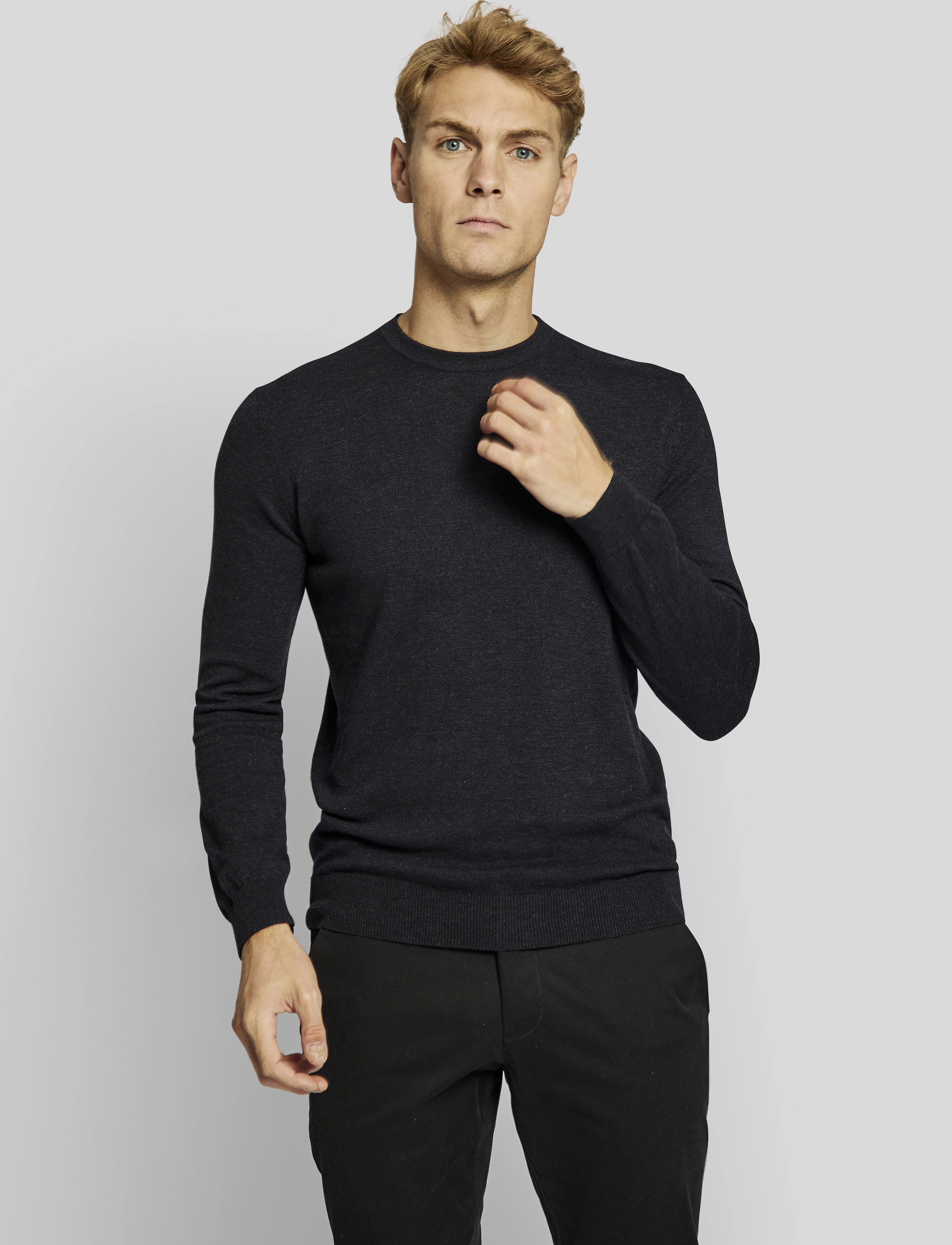 Bruun & Stengade - BS Milas regular fit knitwear - thunder - 3