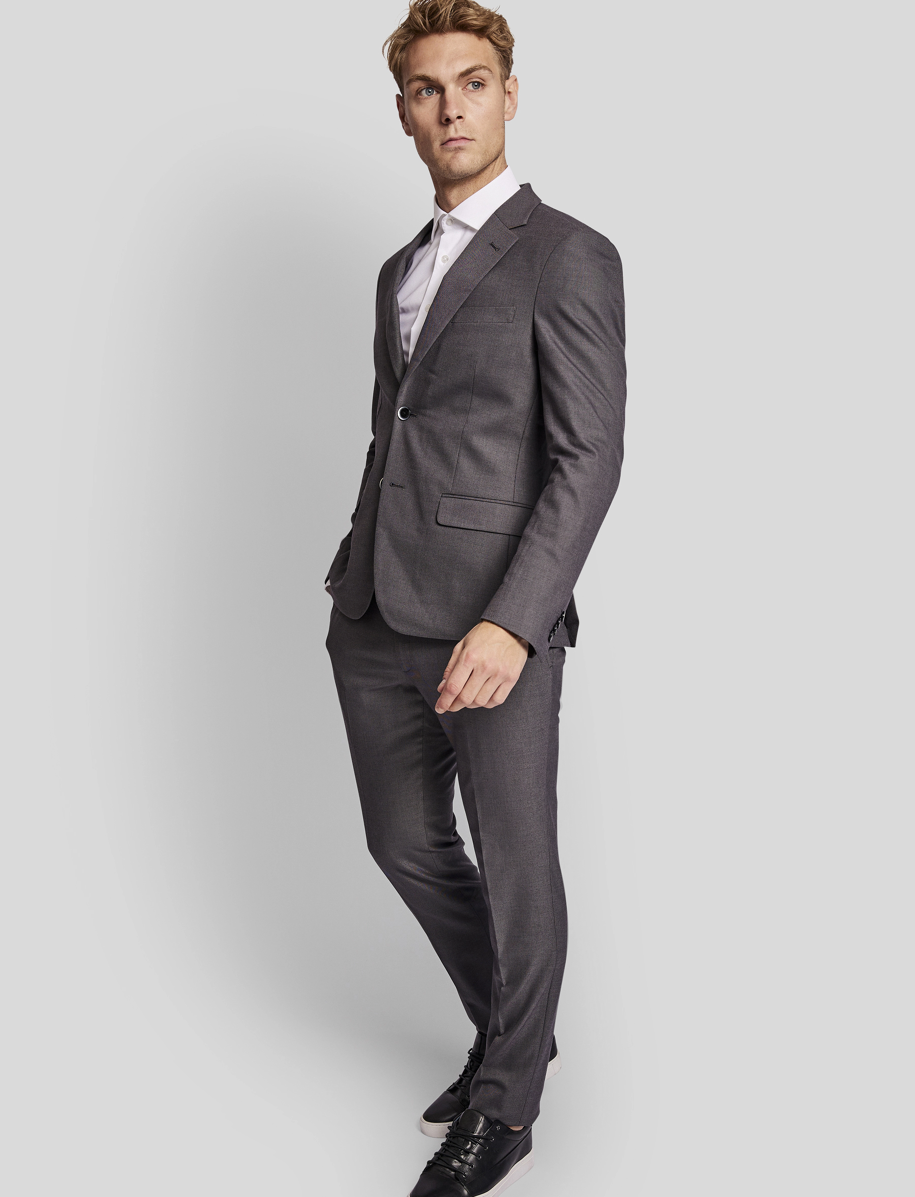 Bruun & Stengade - BS Skiathos slim fit blazer - grey - 2