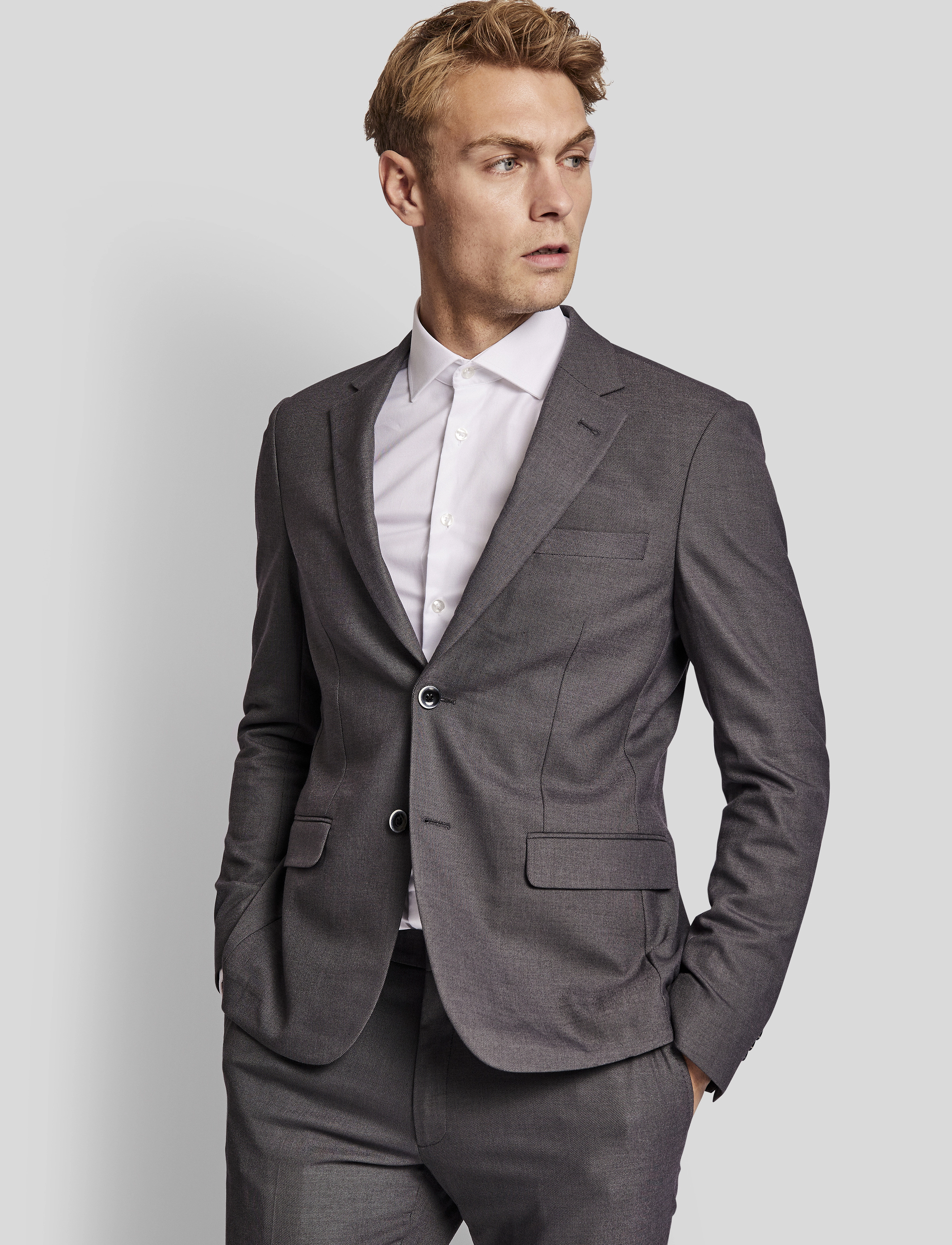 Bruun & Stengade - BS Skiathos slim fit blazer - grey - 3