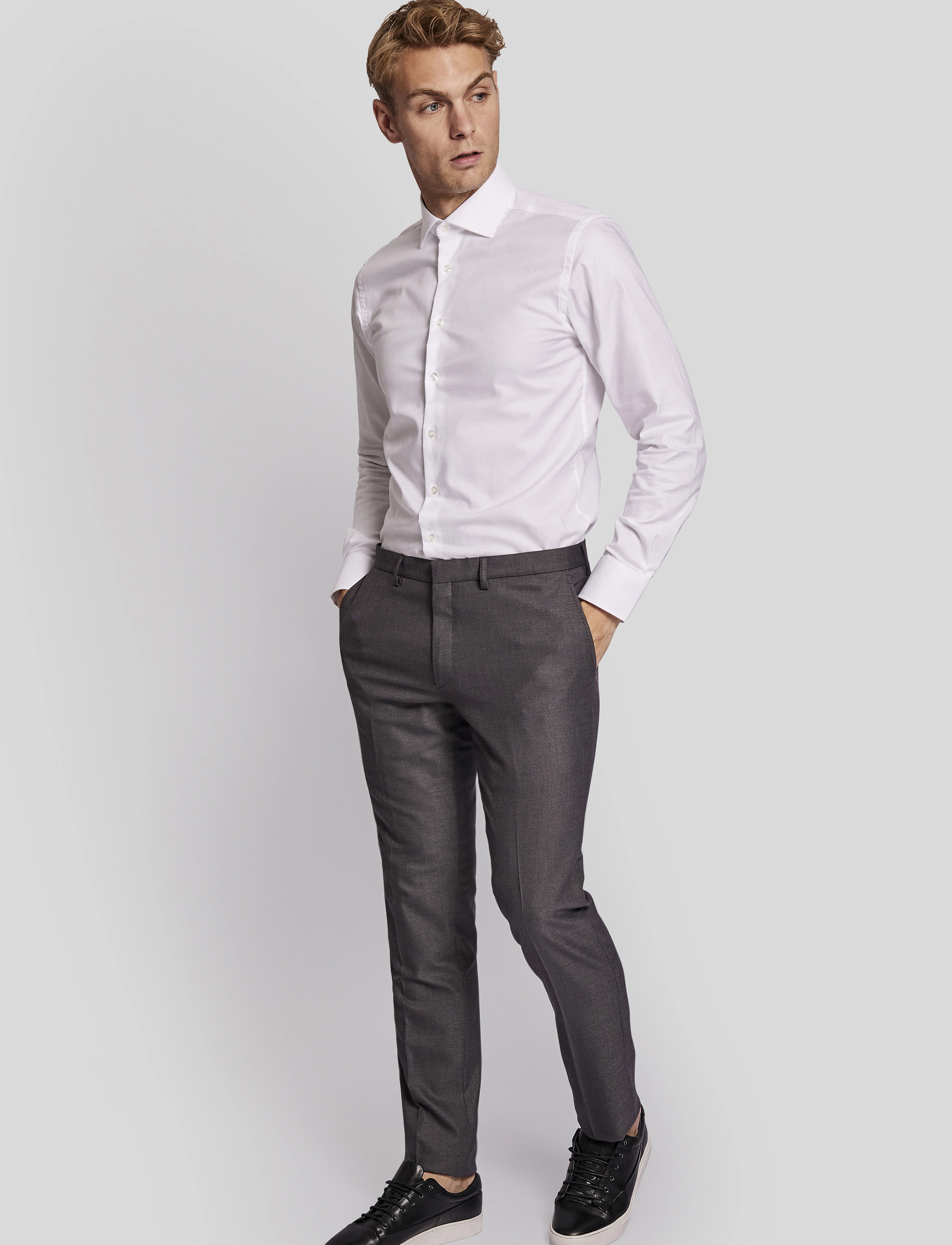 Bruun & Stengade - BS Skiathos slim fit suit pants - grey - 2