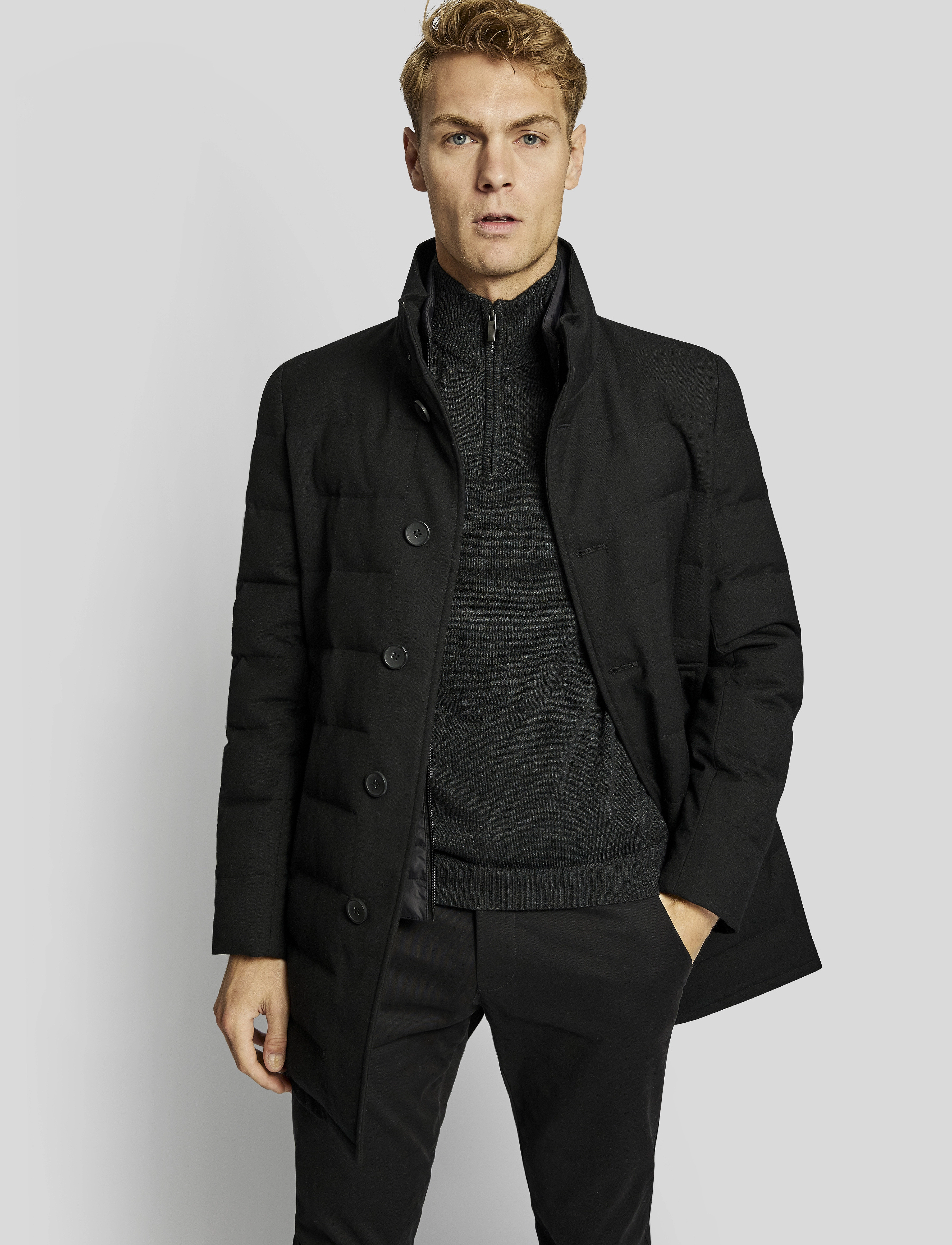 Bruun & Stengade - BS Richmond regular fit coat - black - 3