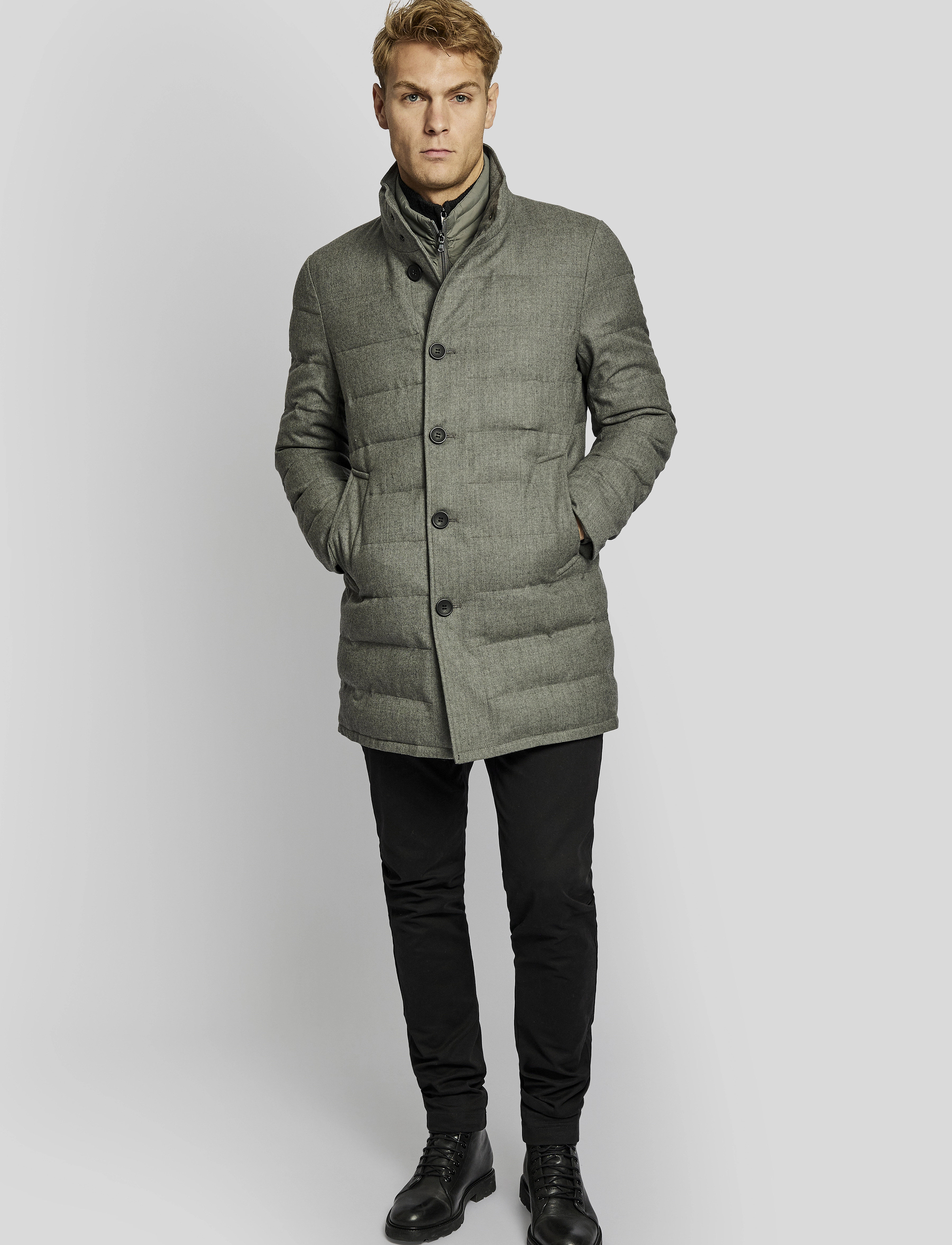 Bruun & Stengade - BS Richmond regular fit coat - grey - 2