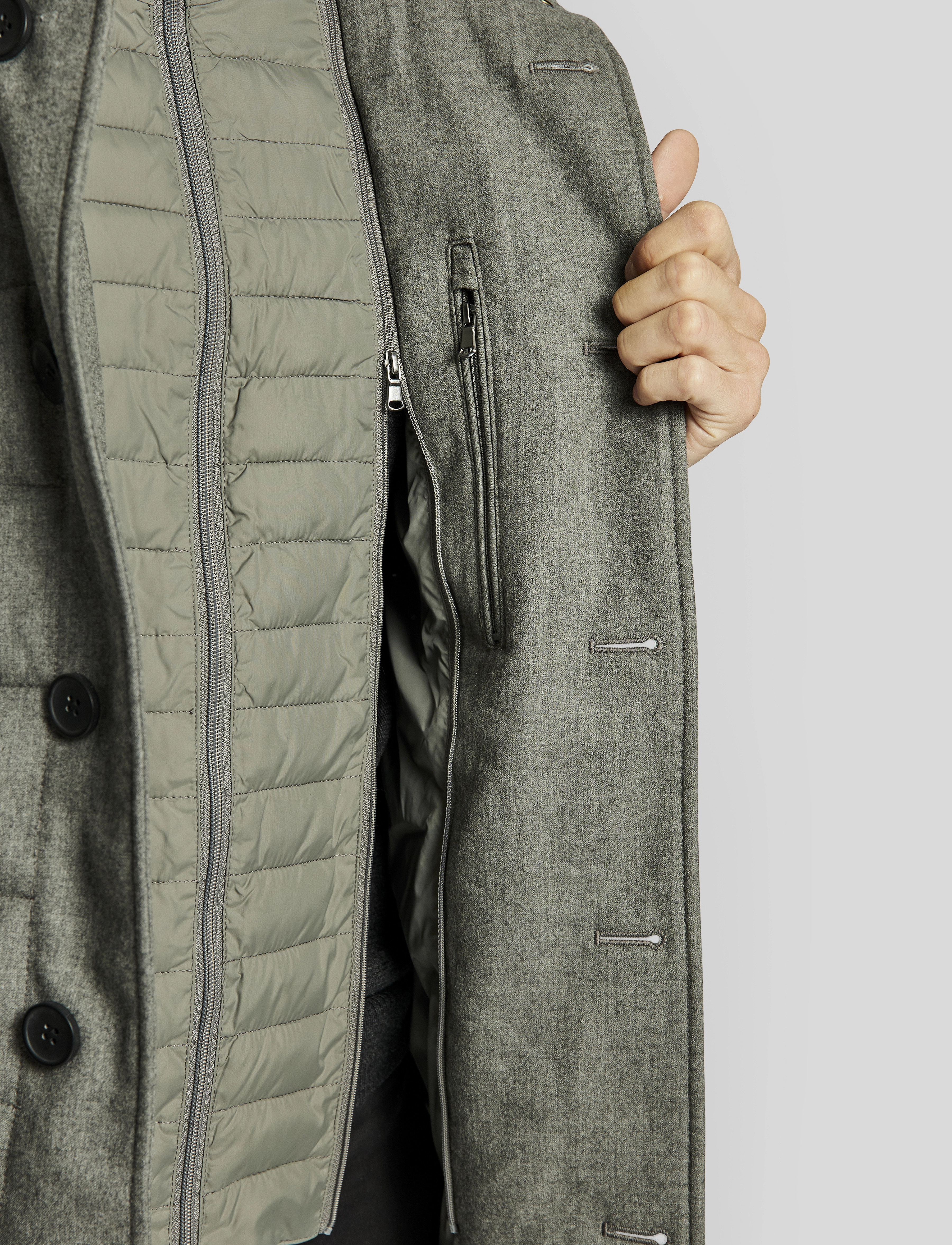 Bruun & Stengade - BS Richmond regular fit coat - grey - 5