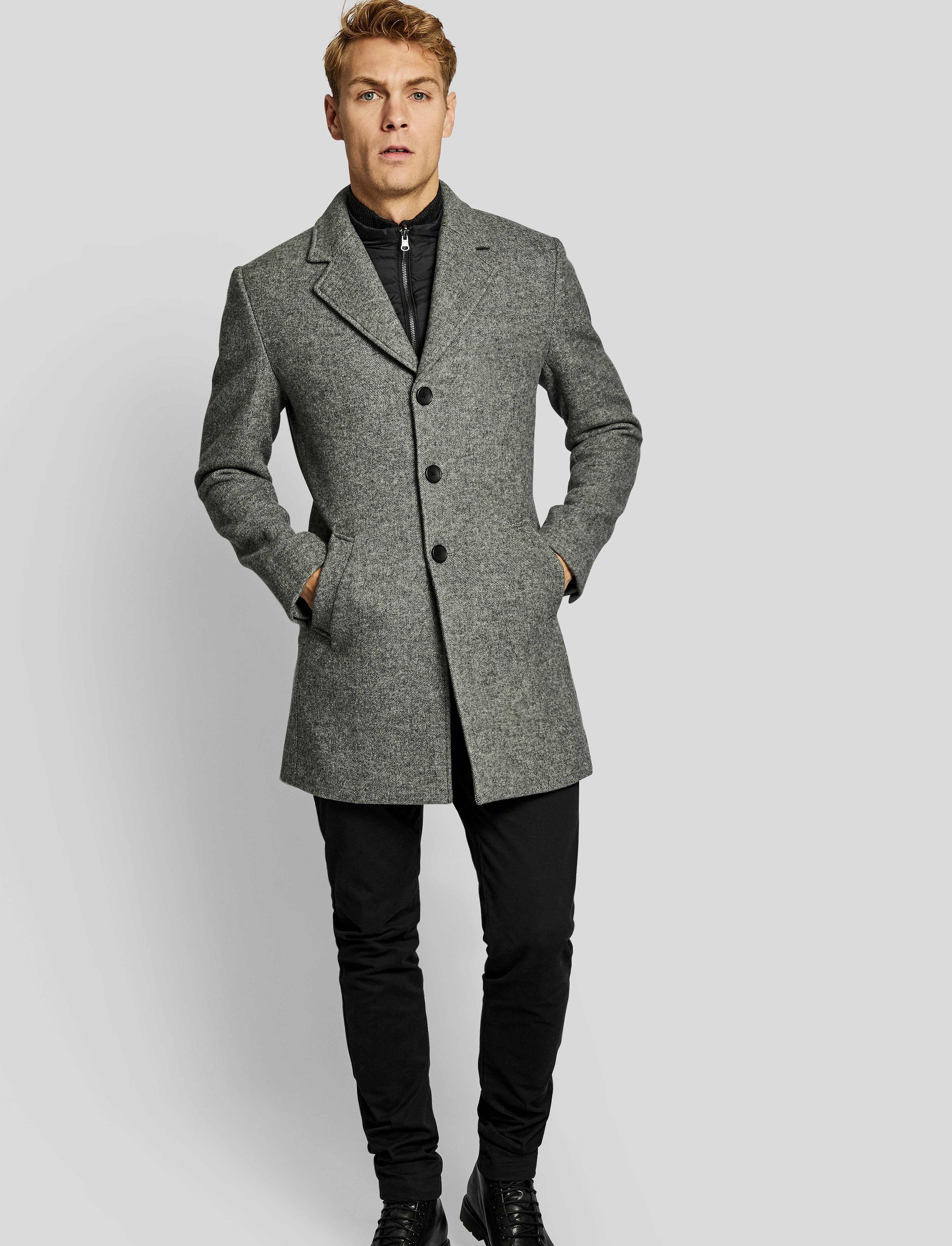 Bruun & Stengade - BS Kingston slim fit coat - grey - 4