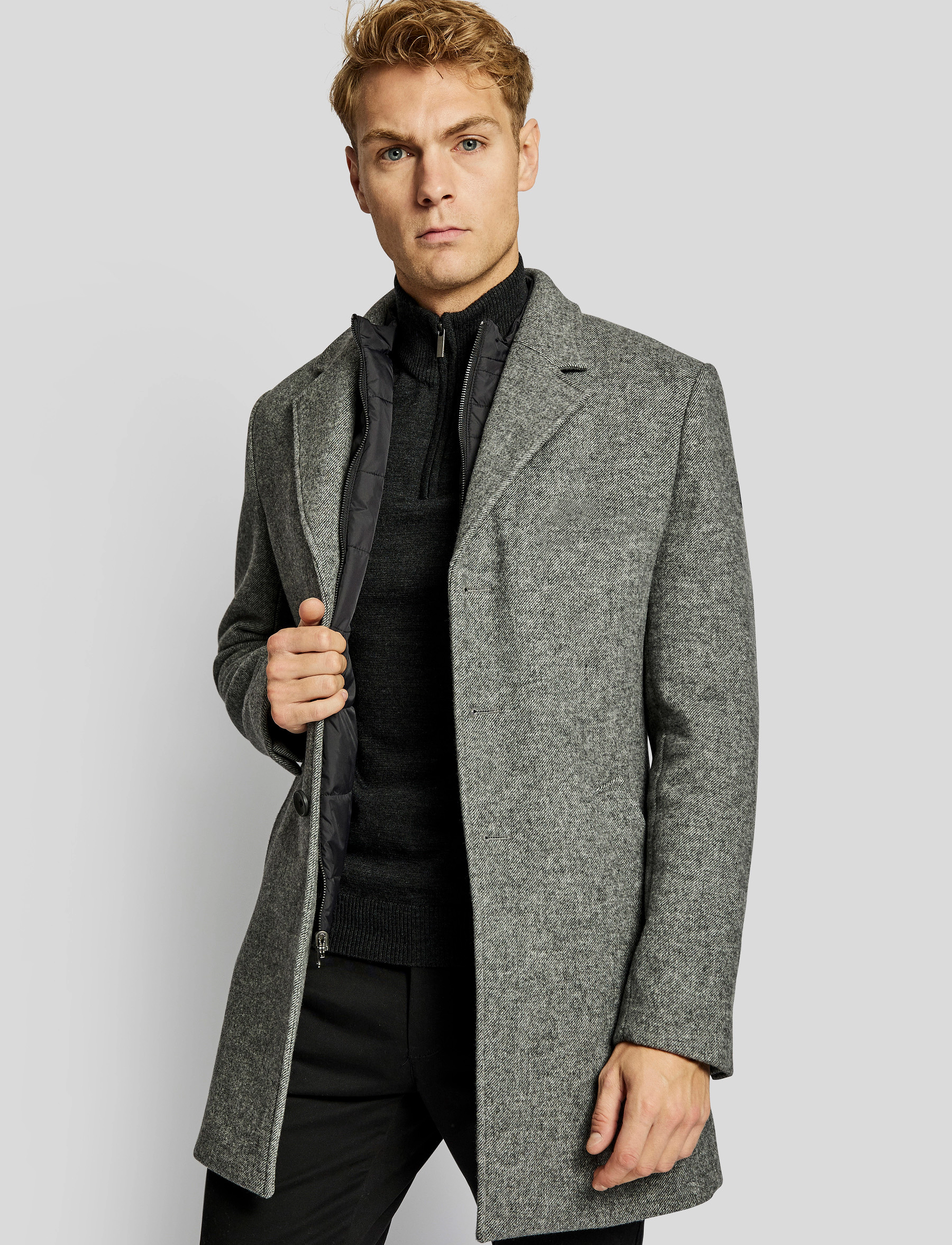Bruun & Stengade - BS Kingston slim fit coat - grey - 5