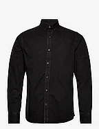 BS Elverum casual slim fit shirt - BLACK