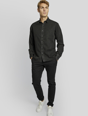 Bruun & Stengade - BS Elverum casual slim fit shirt - peruskauluspaidat - black - 2