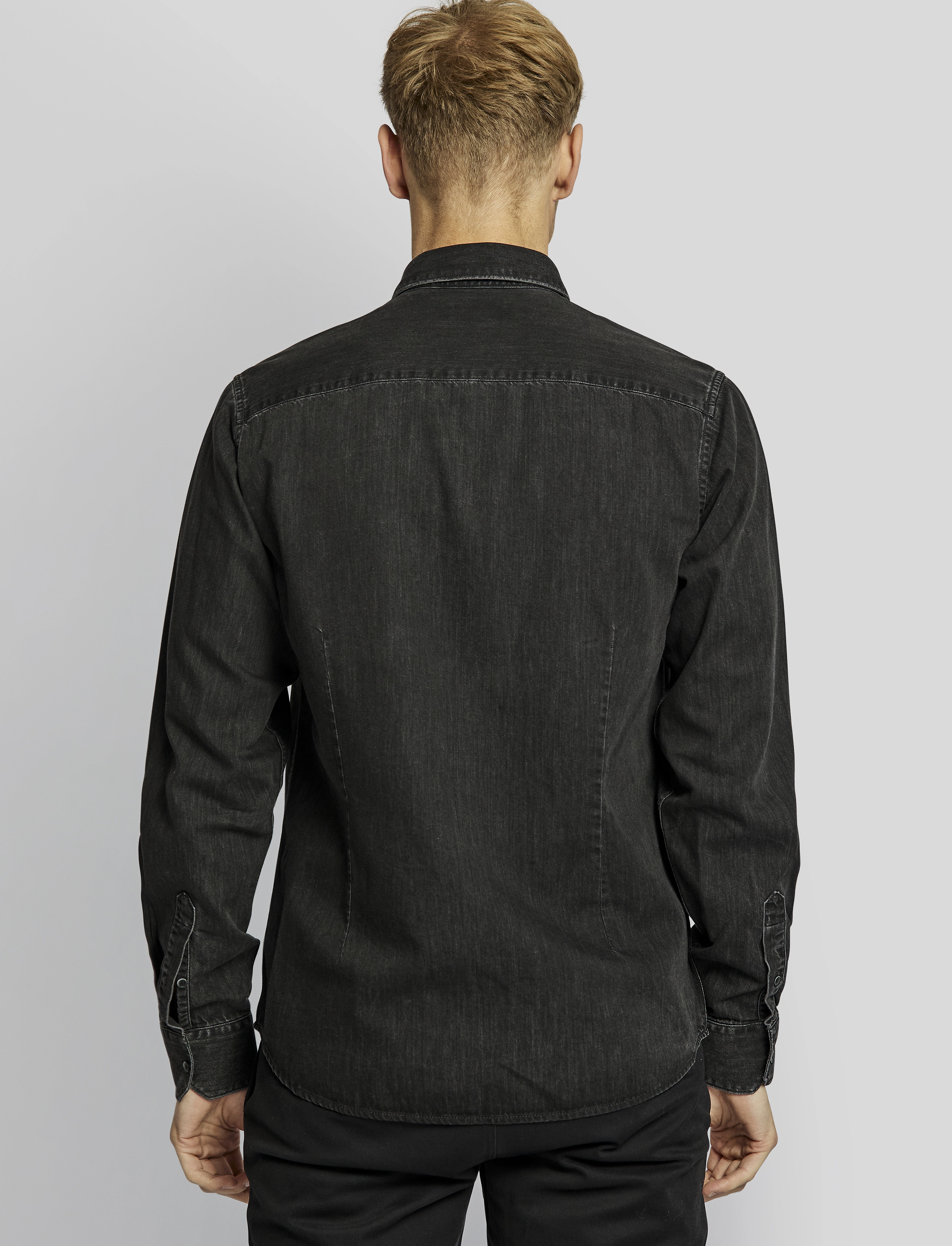 Bruun & Stengade - BS Elverum casual slim fit shirt - black - 4