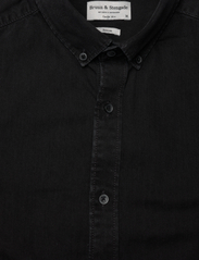 Bruun & Stengade - BS Elverum casual slim fit shirt - basic skjortor - black - 6
