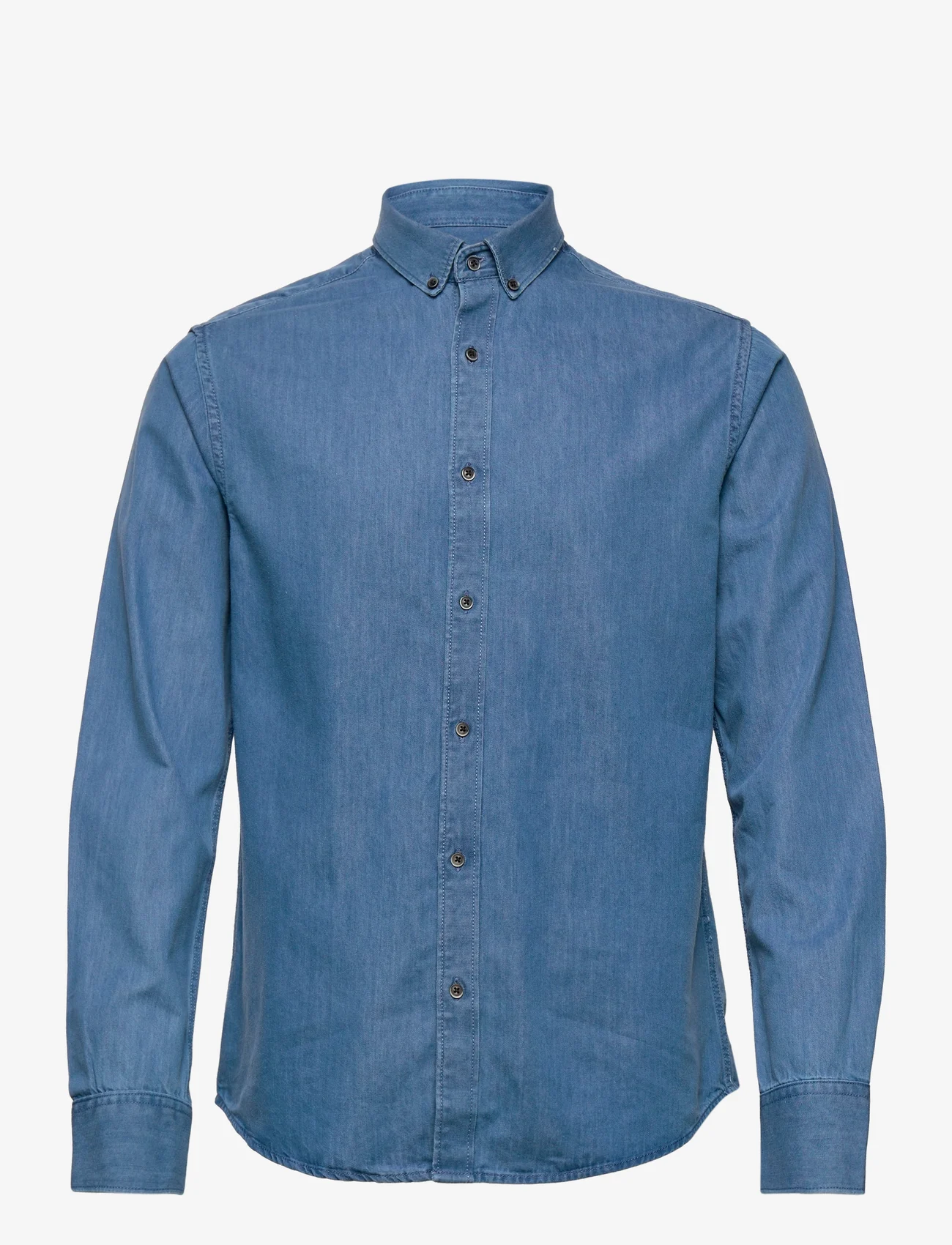 Bruun & Stengade - BS Elverum casual slim fit shirt - basic-hemden - blue - 0