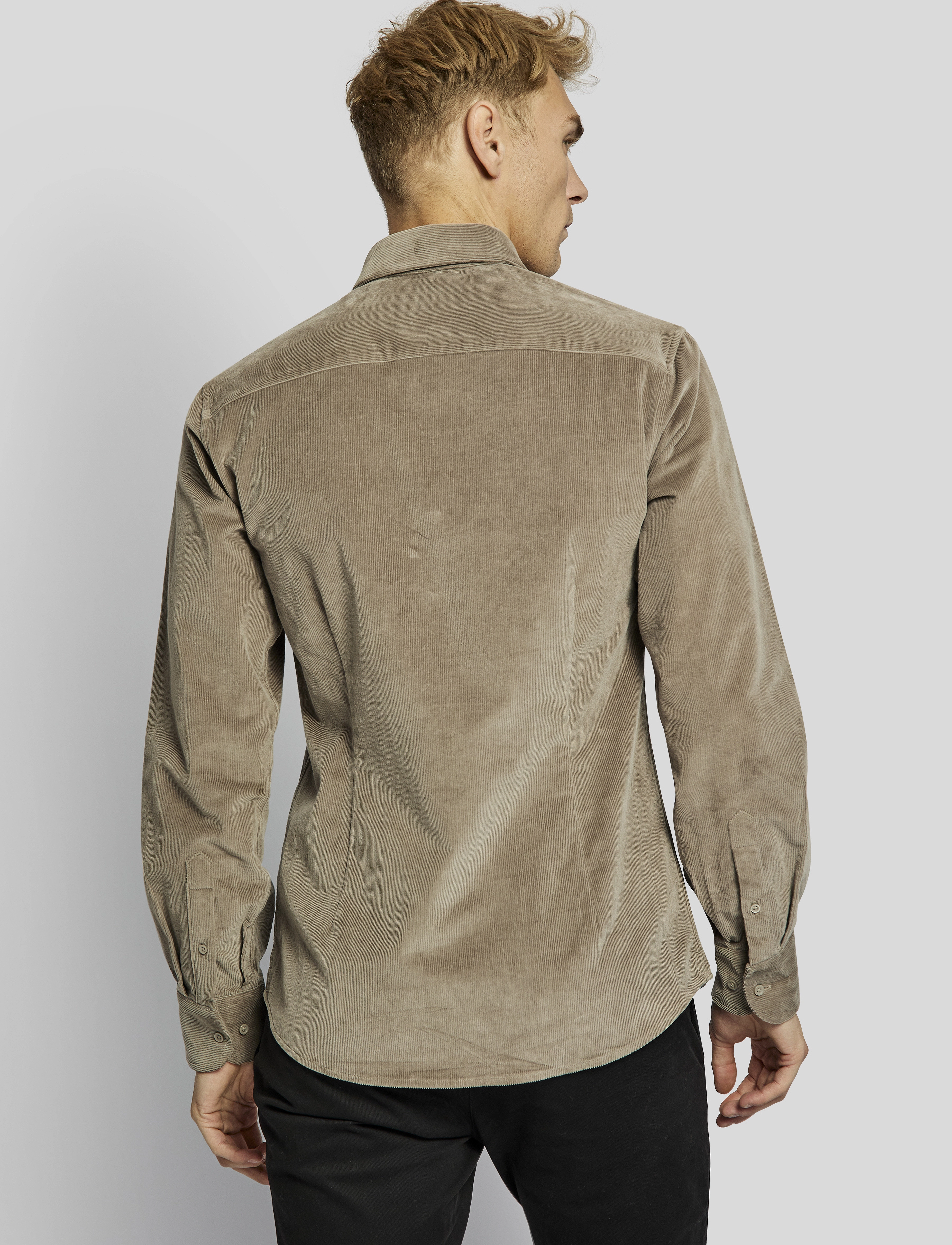 Bruun & Stengade - BS Kongsberg casual slim fit shirt - mud - 4