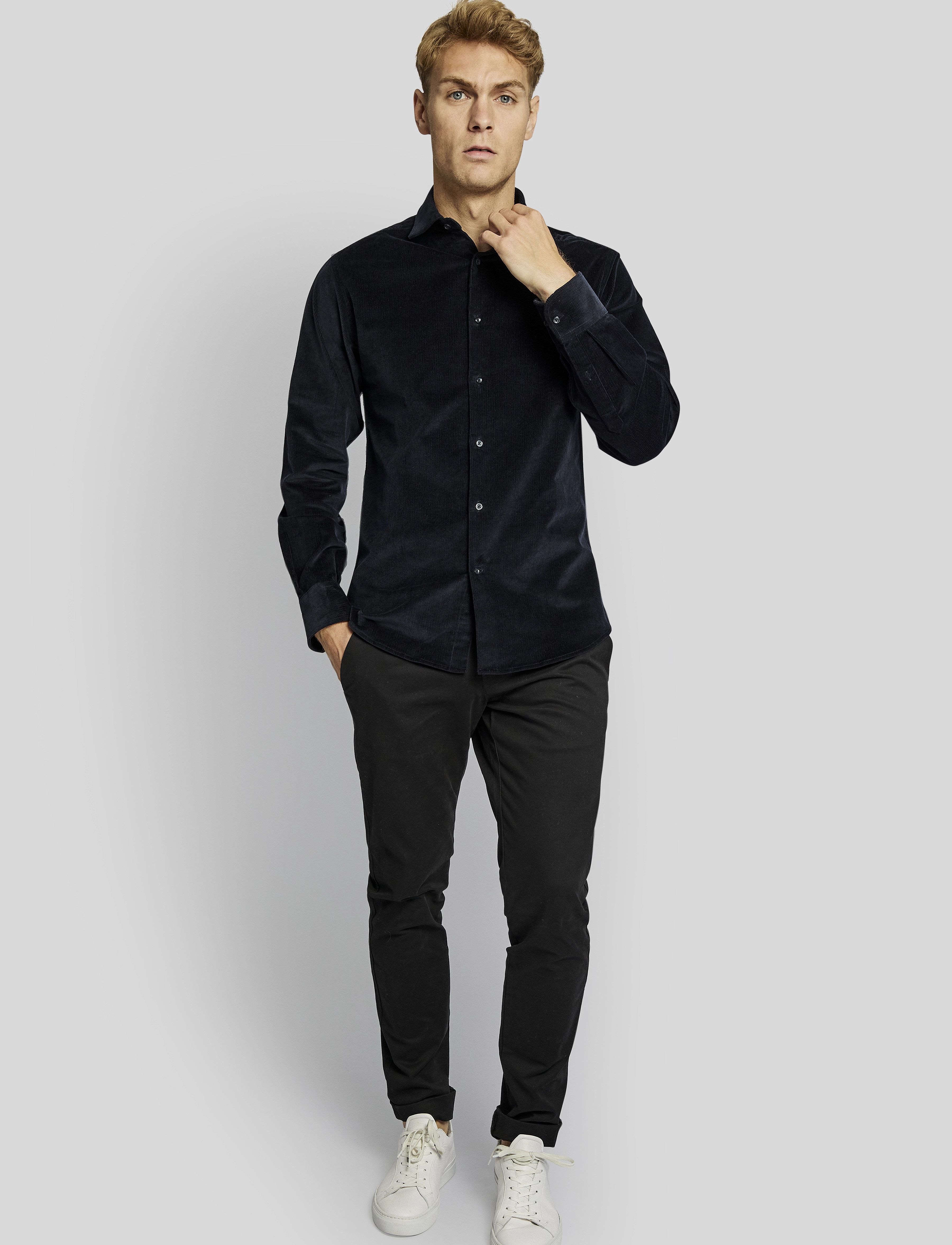 Bruun & Stengade - BS Kongsberg casual slim fit shirt - navy - 2