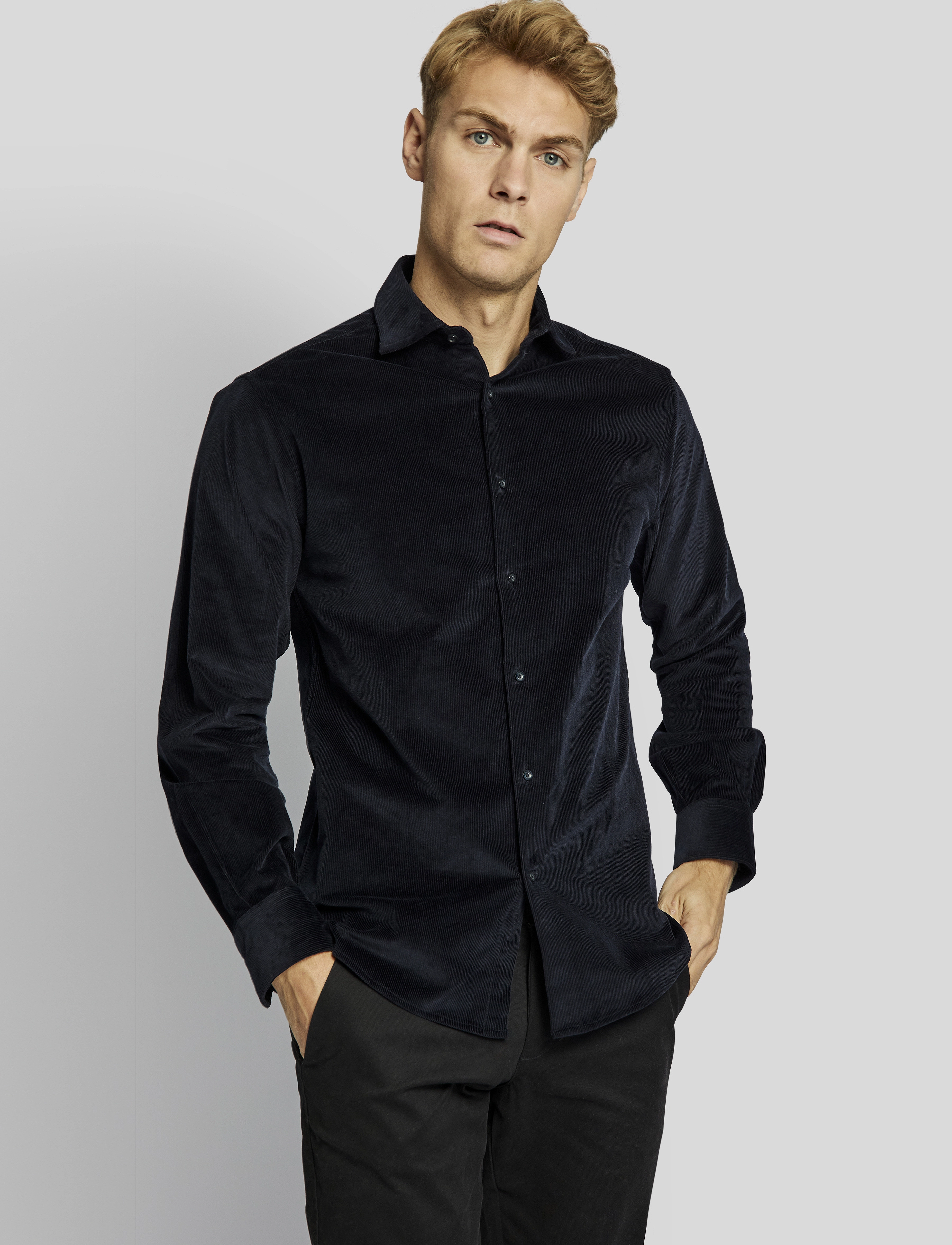 Bruun & Stengade - BS Kongsberg casual slim fit shirt - navy - 3