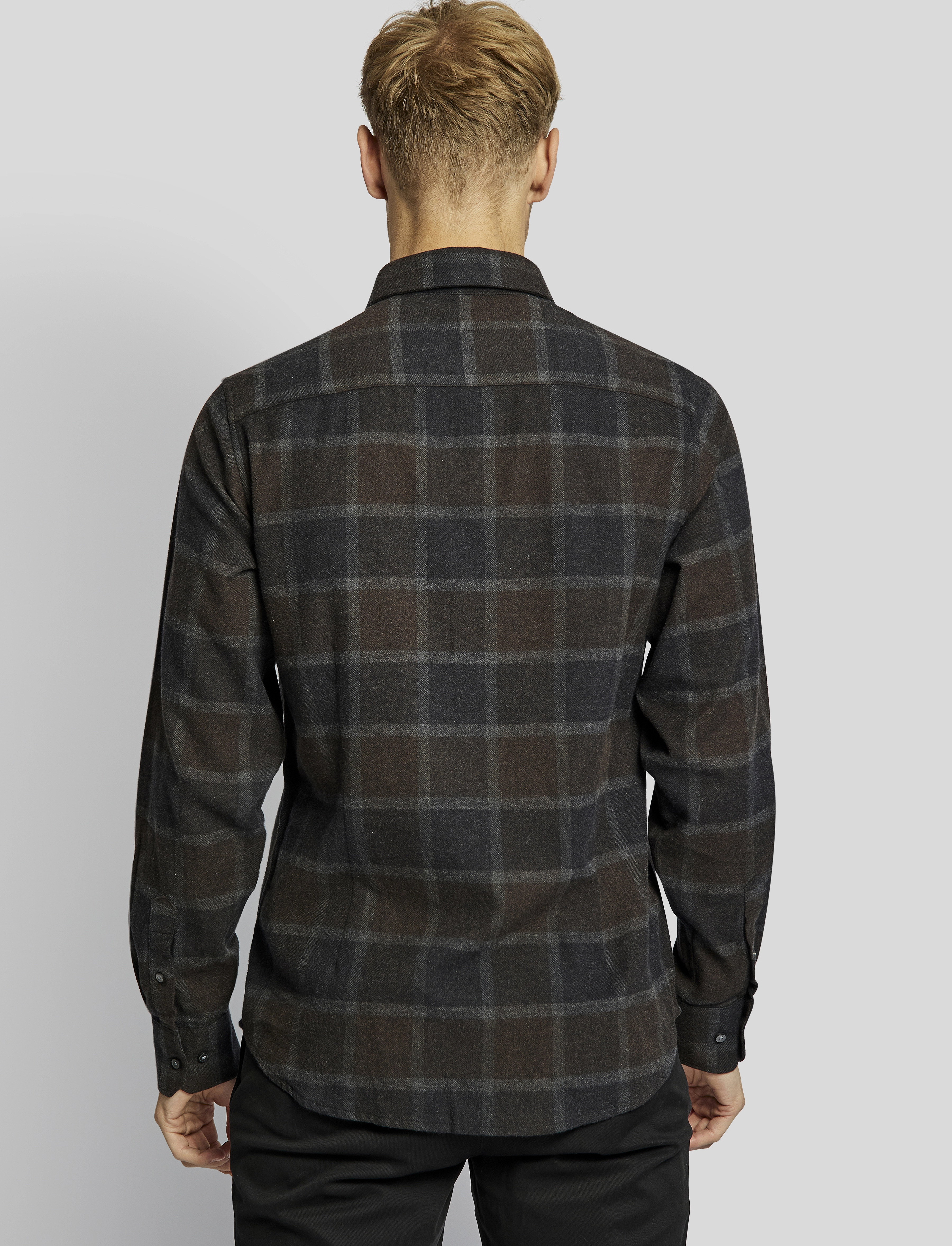Bruun & Stengade - BS Asker casual slim fit shirt - charcoal - 4