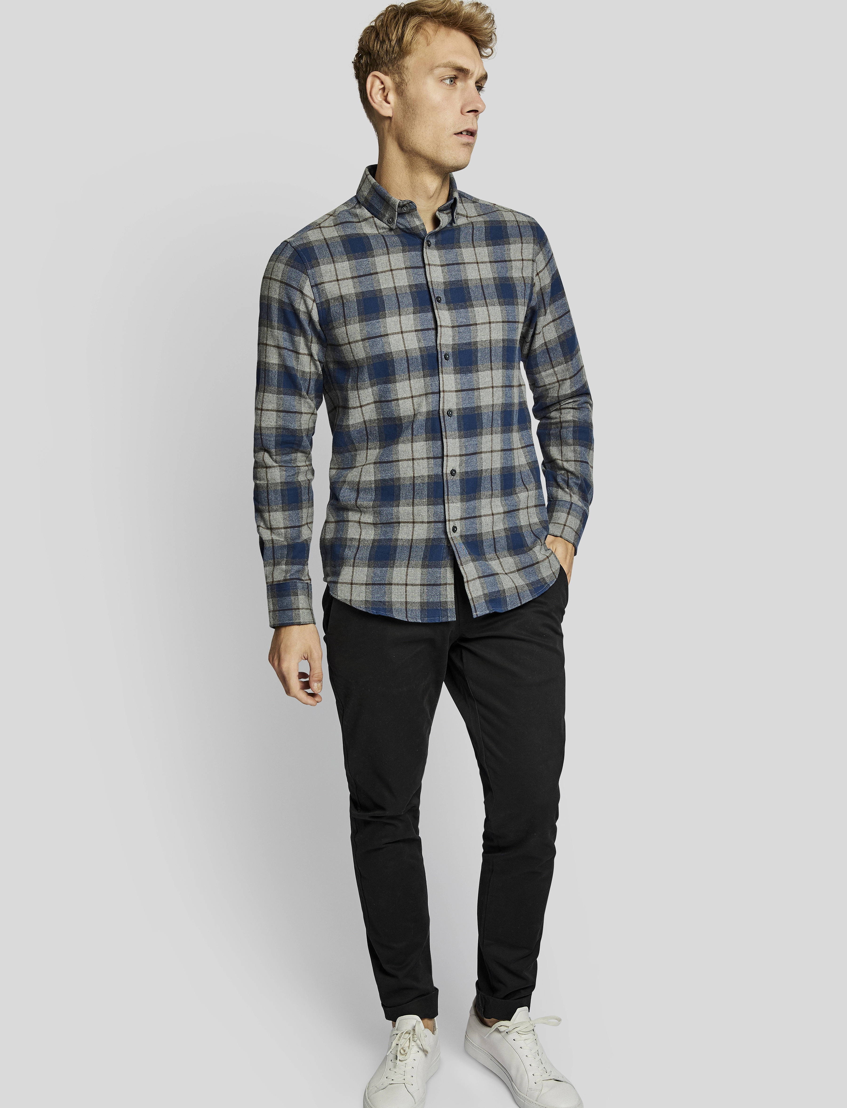Bruun & Stengade - BS Skien casual slim fit shirt - blue - 2