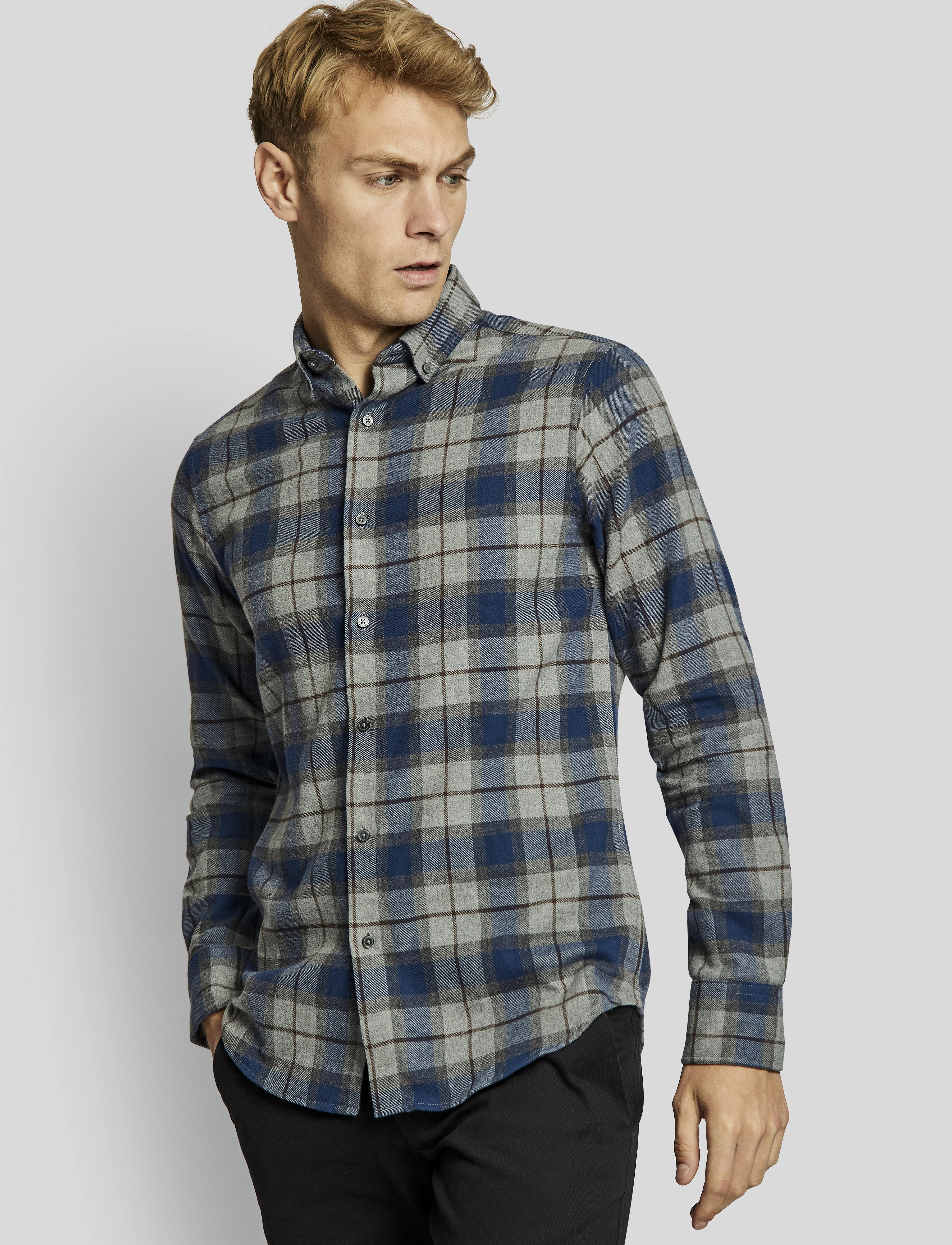 Bruun & Stengade - BS Skien casual slim fit shirt - blue - 3