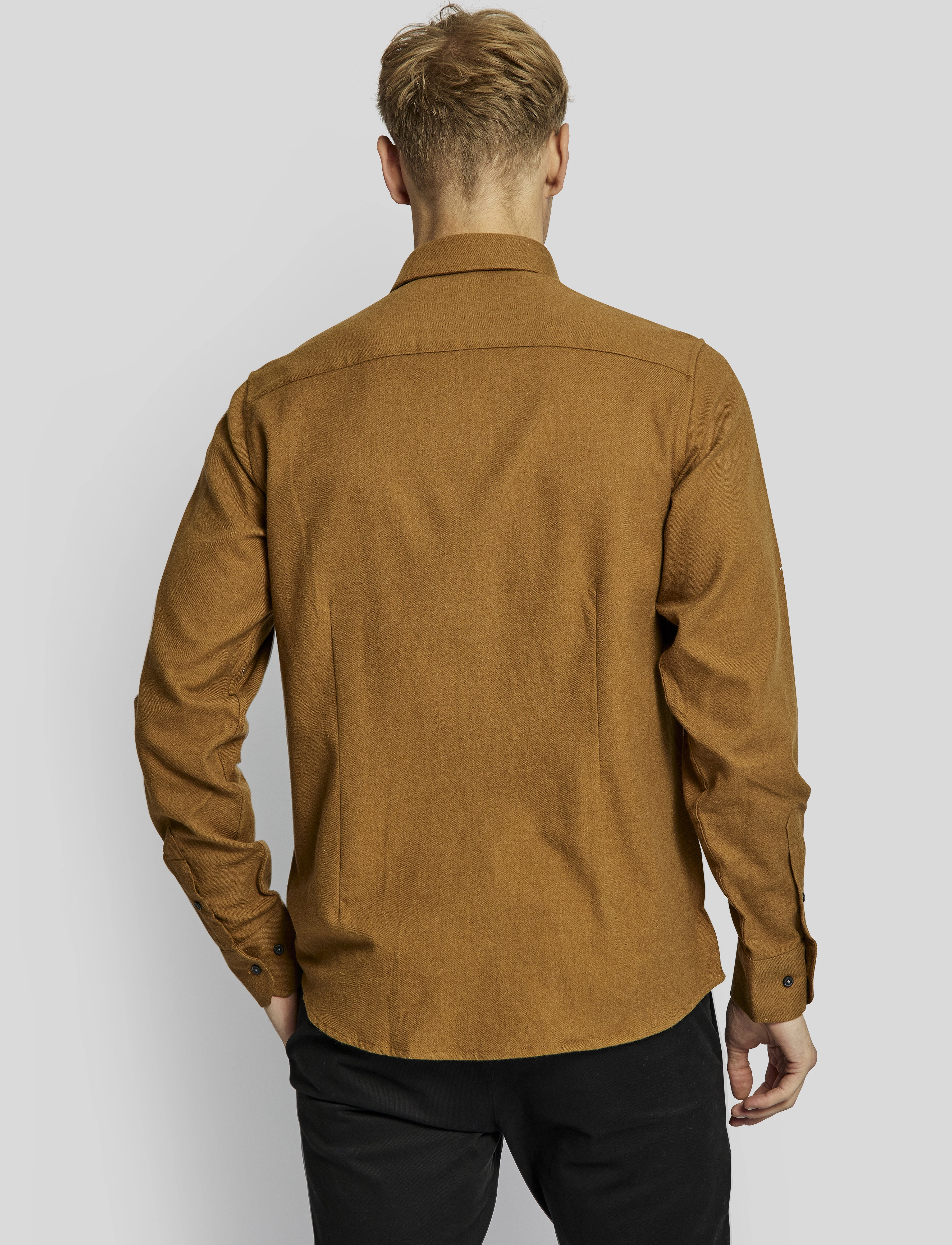 Bruun & Stengade - BS Tromsoe casual slim fit shirt - camel - 4