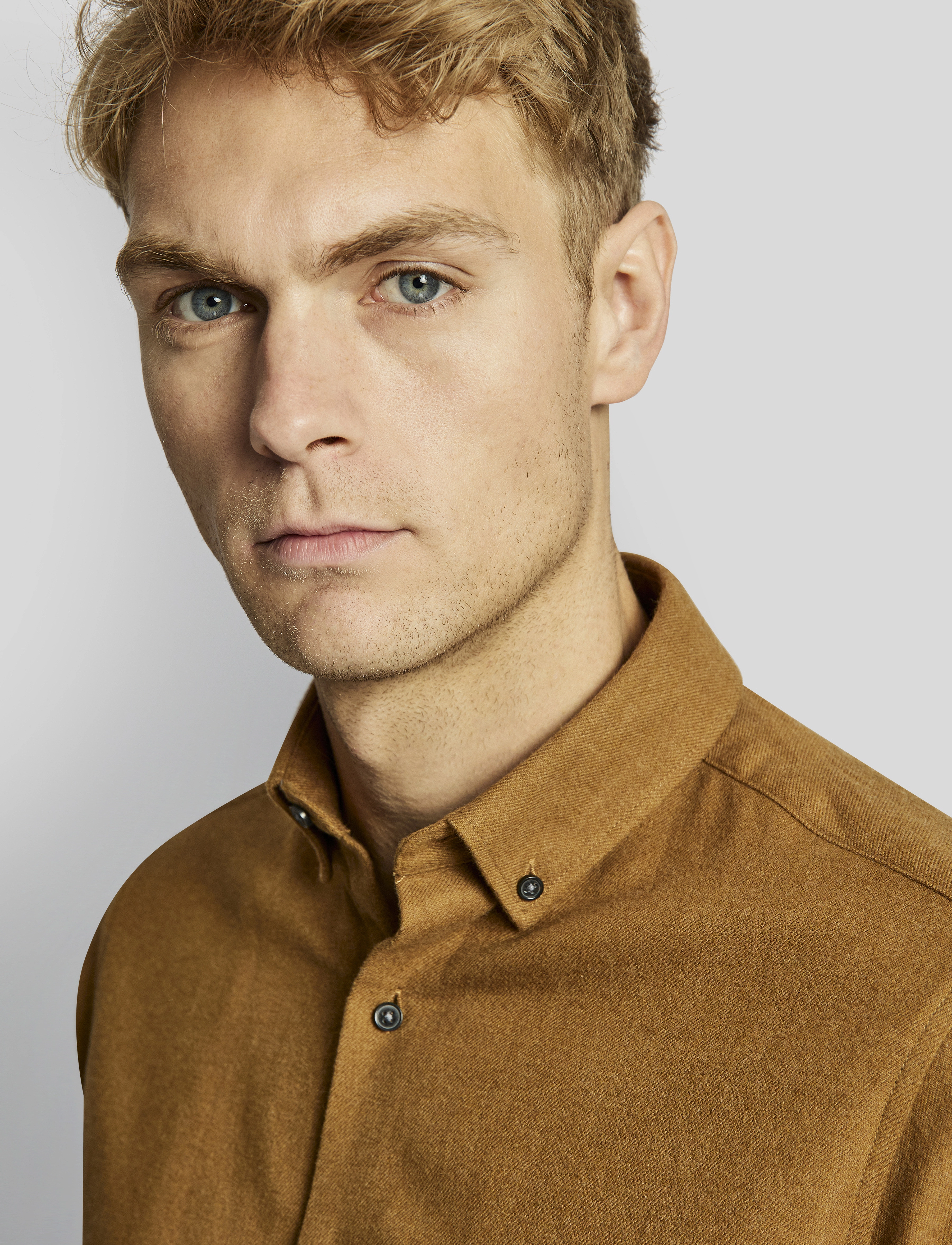 Bruun & Stengade - BS Tromsoe casual slim fit shirt - camel - 5