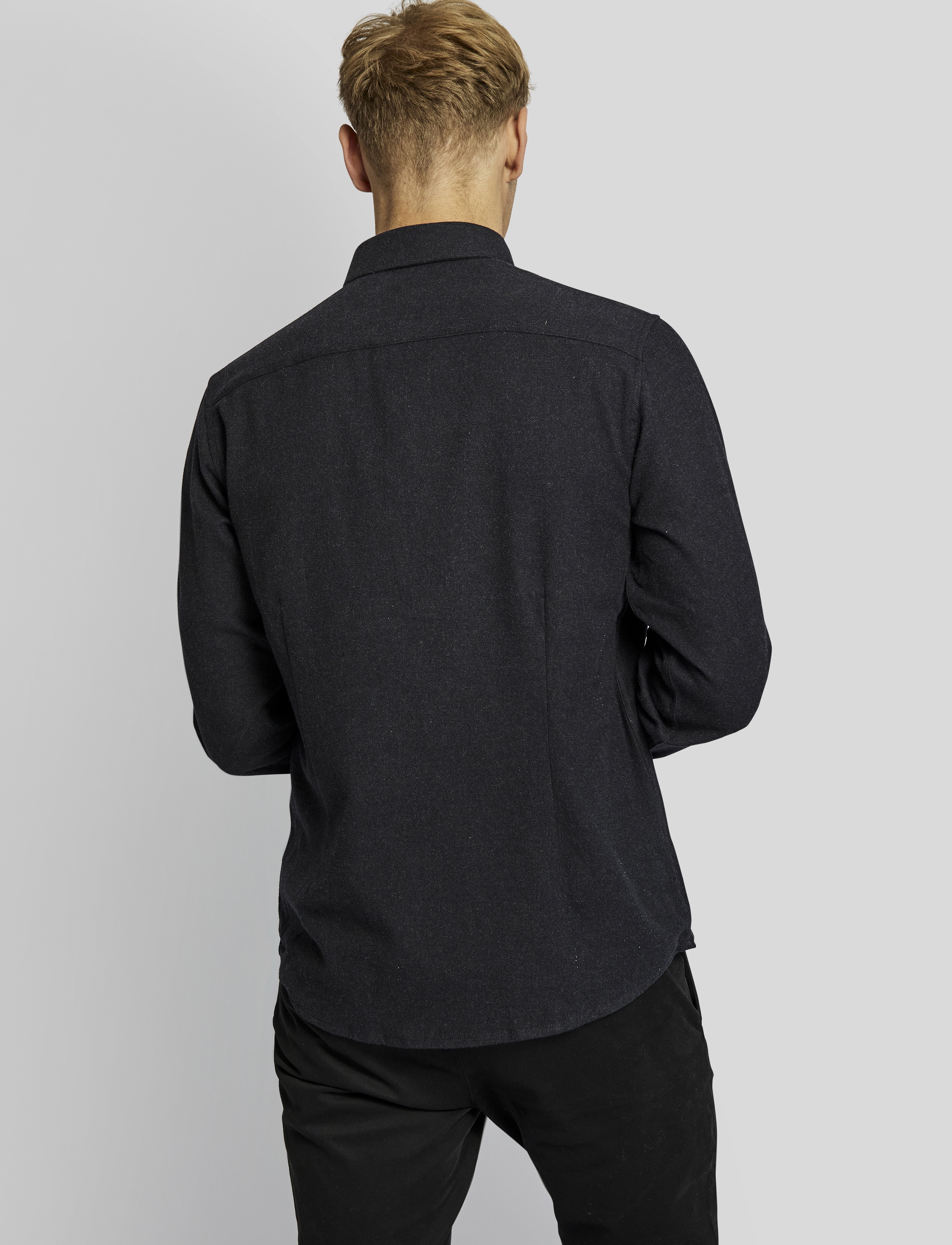 Bruun & Stengade - BS Tromsoe casual slim fit shirt - charcoal - 4