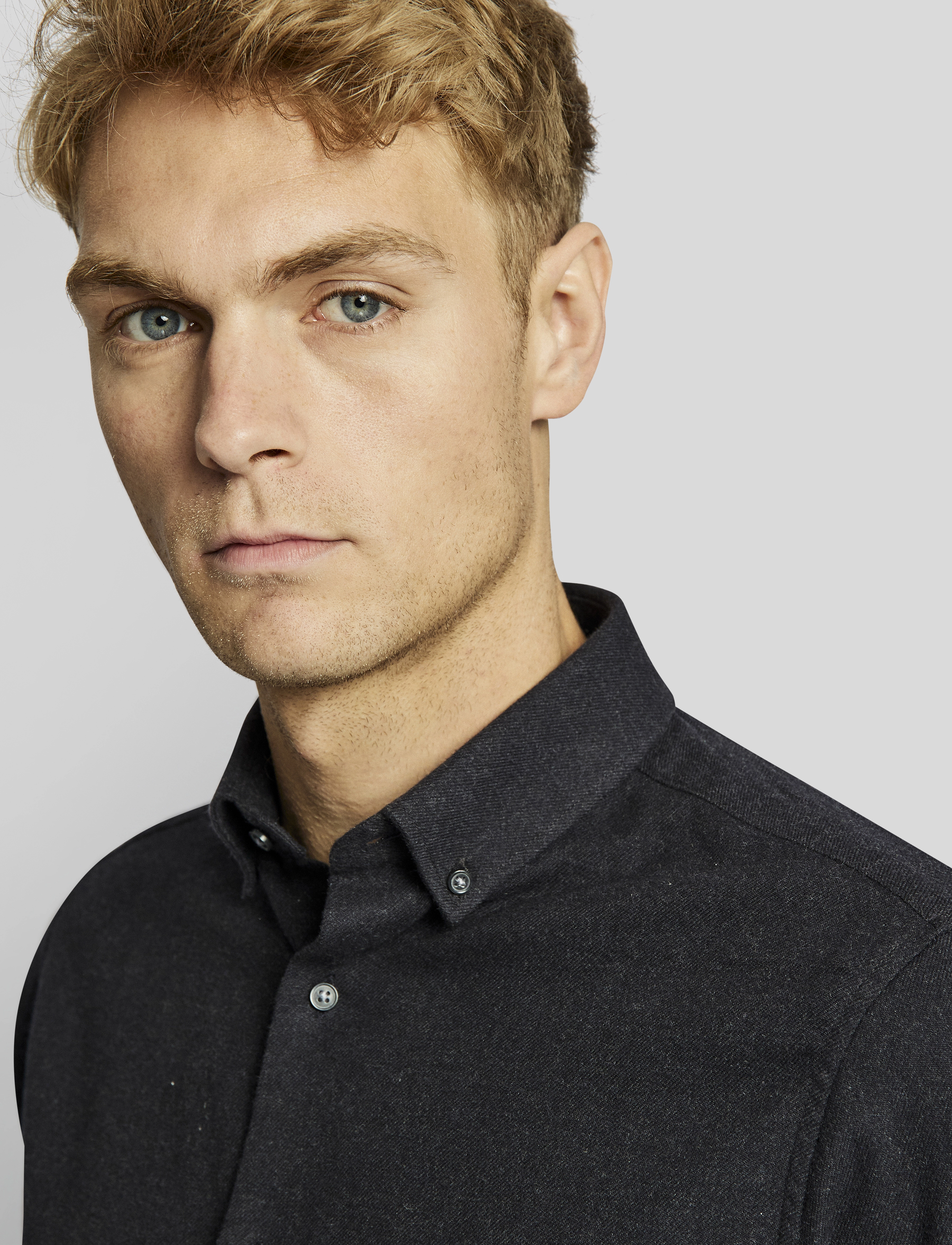 Bruun & Stengade - BS Tromsoe casual slim fit shirt - charcoal - 5