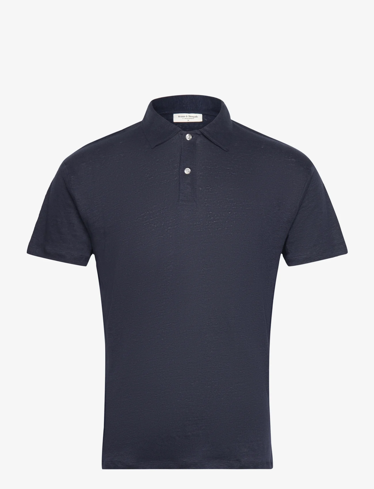 Bruun & Stengade - BS Akter Regular Fit Polo Shirt - lyhythihaiset - navy - 0