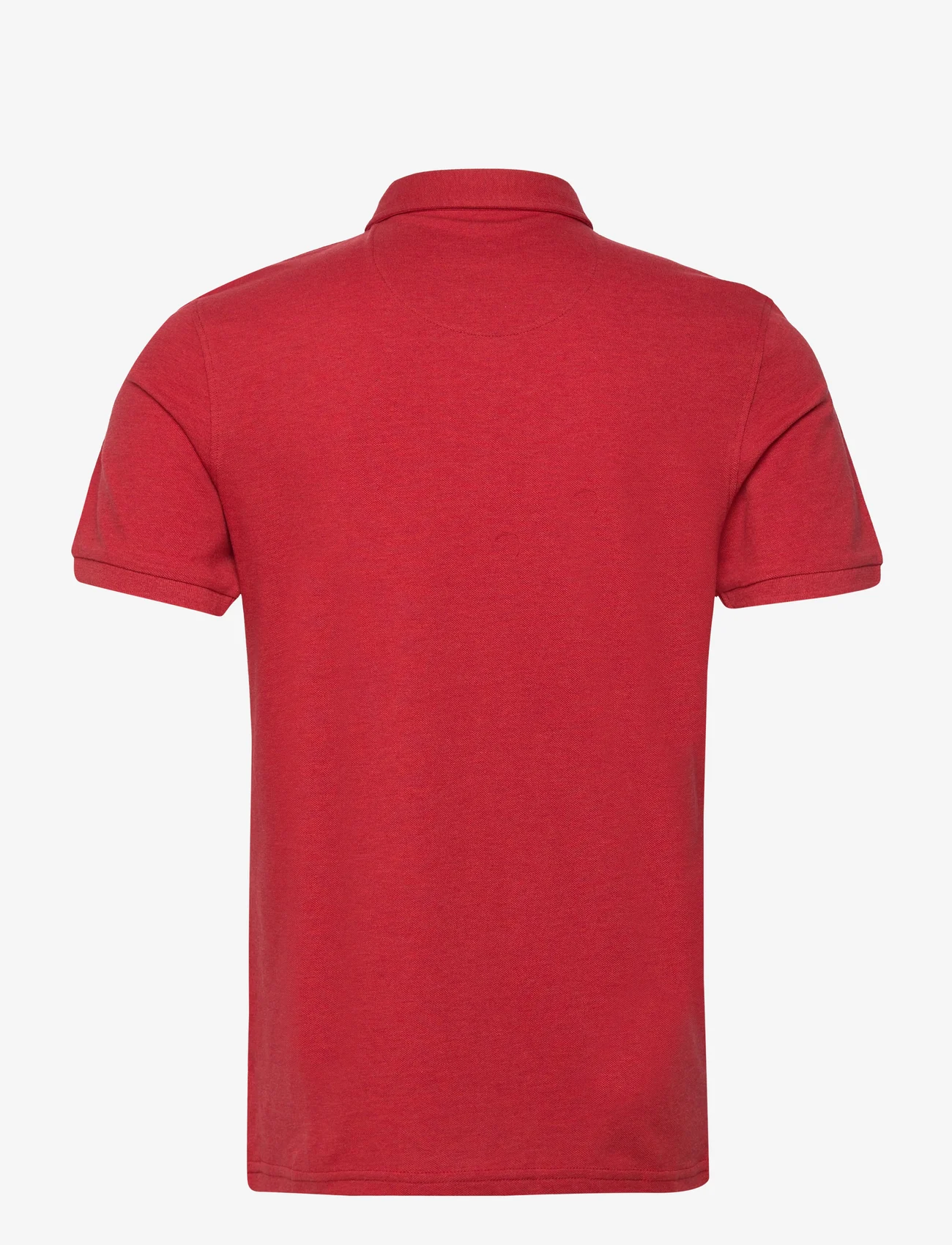Bruun & Stengade - BS Monir Regular Fit Polo Shirt - short-sleeved polos - red - 1
