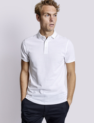 Bruun & Stengade - BS Monir Regular Fit Polo Shirt - kortärmade pikéer - white - 3