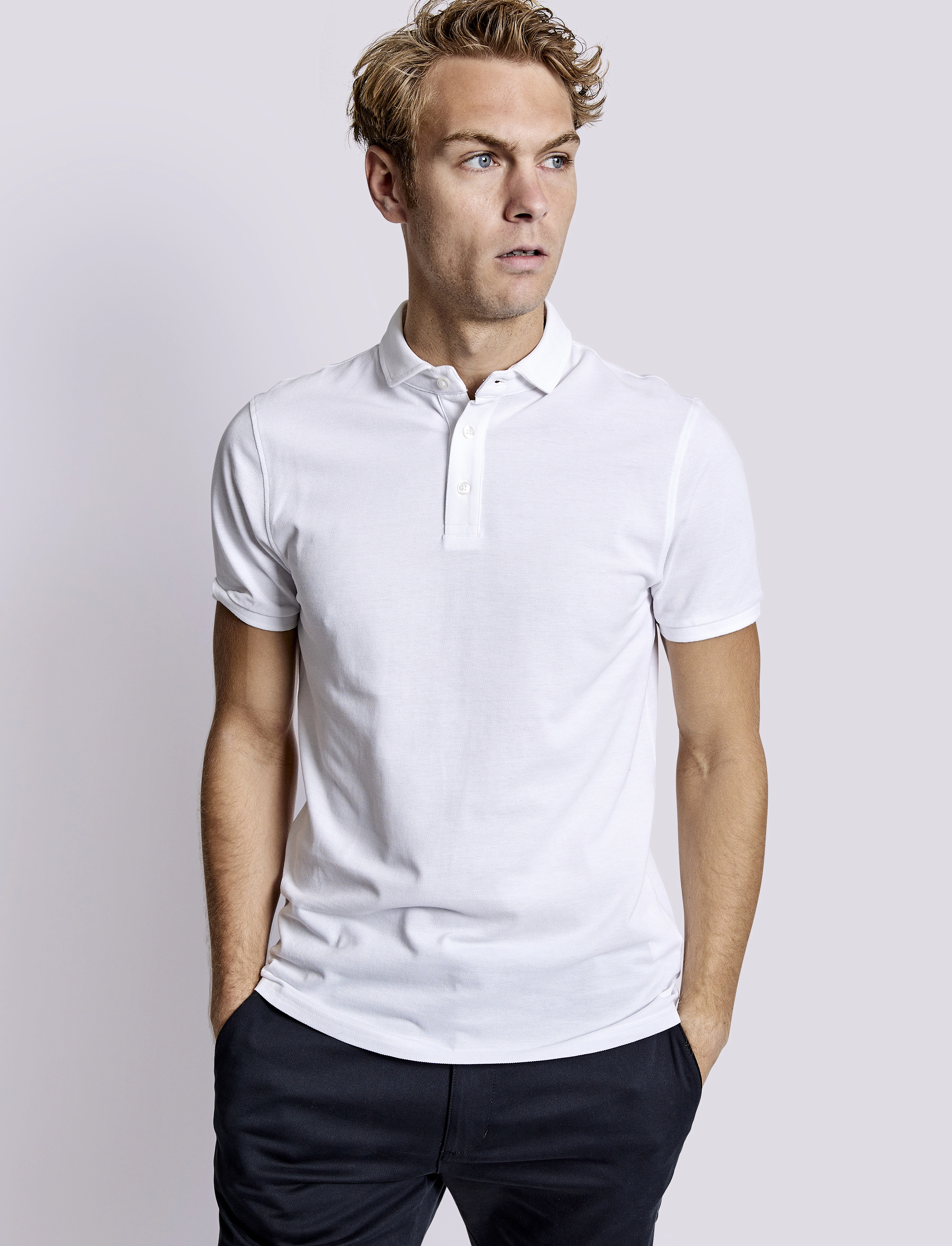 Bruun & Stengade - BS Monir Regular Fit Polo Shirt - white - 3