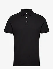 Bruun & Stengade - BS Carreira Regular Fit Polo Shirt - kortärmade pikéer - black - 0