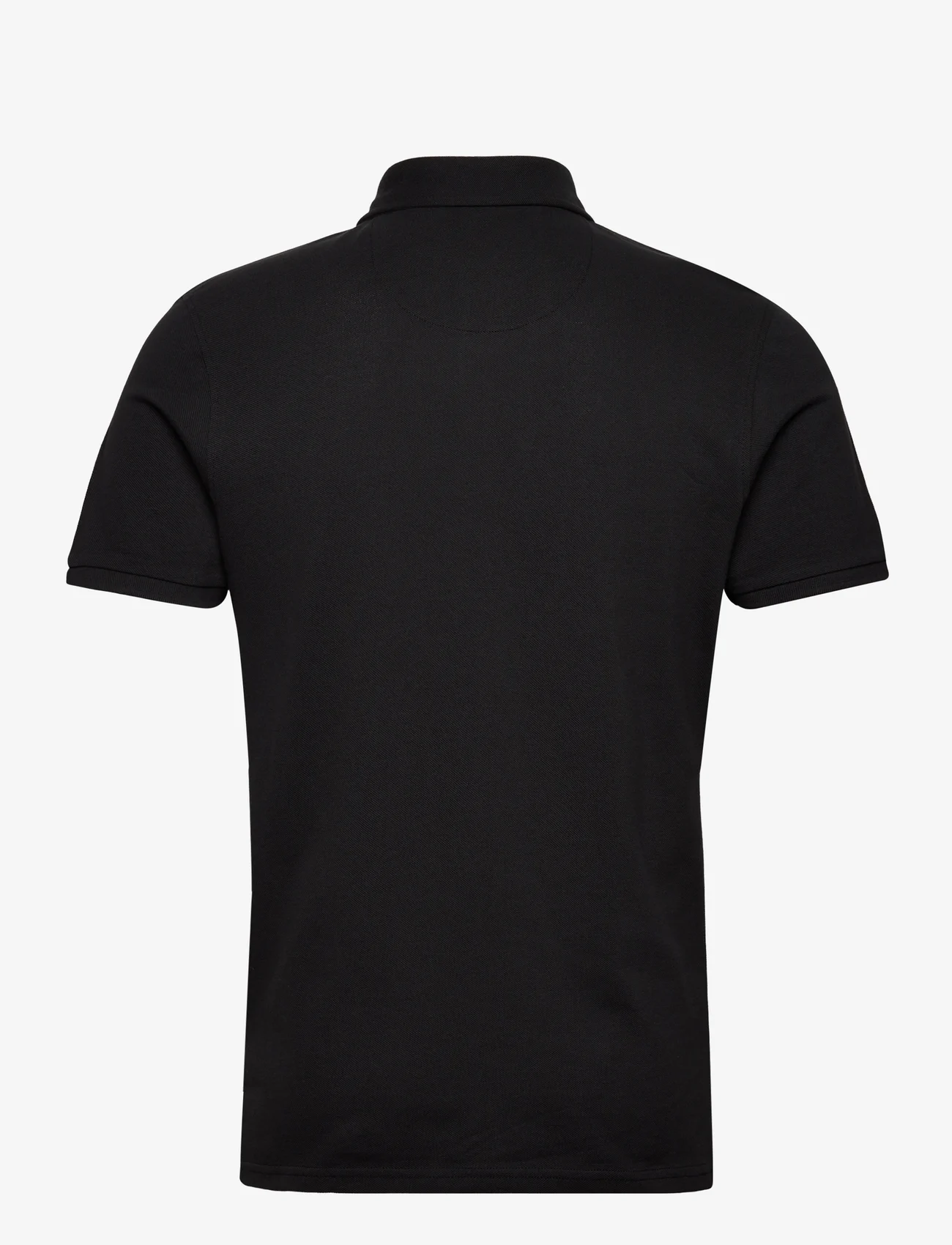 Bruun & Stengade - BS Carreira Regular Fit Polo Shirt - kortärmade pikéer - black - 1