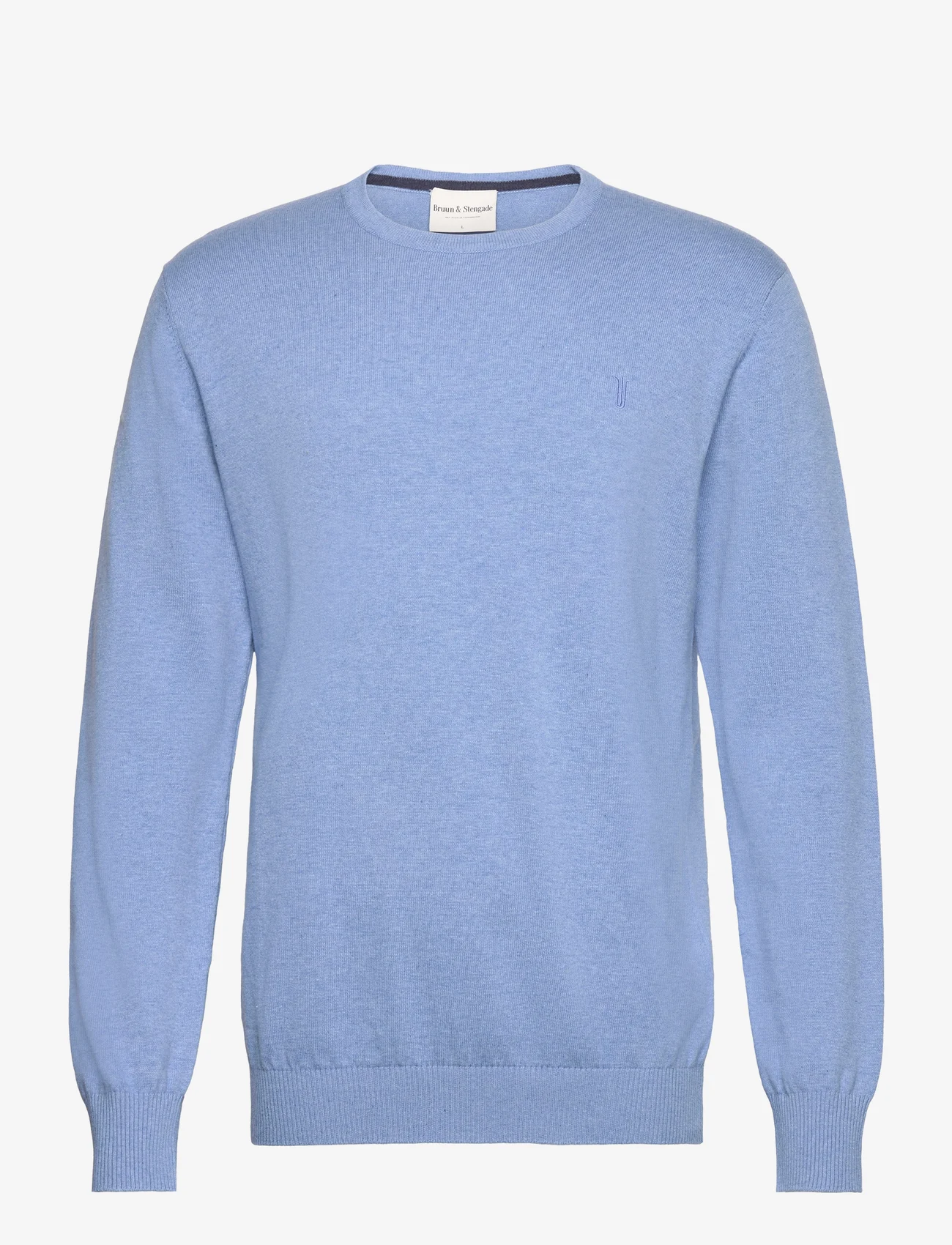 Bruun & Stengade - BS Jupiter Regular Fit Knitwear - basic adījumi - blue - 0