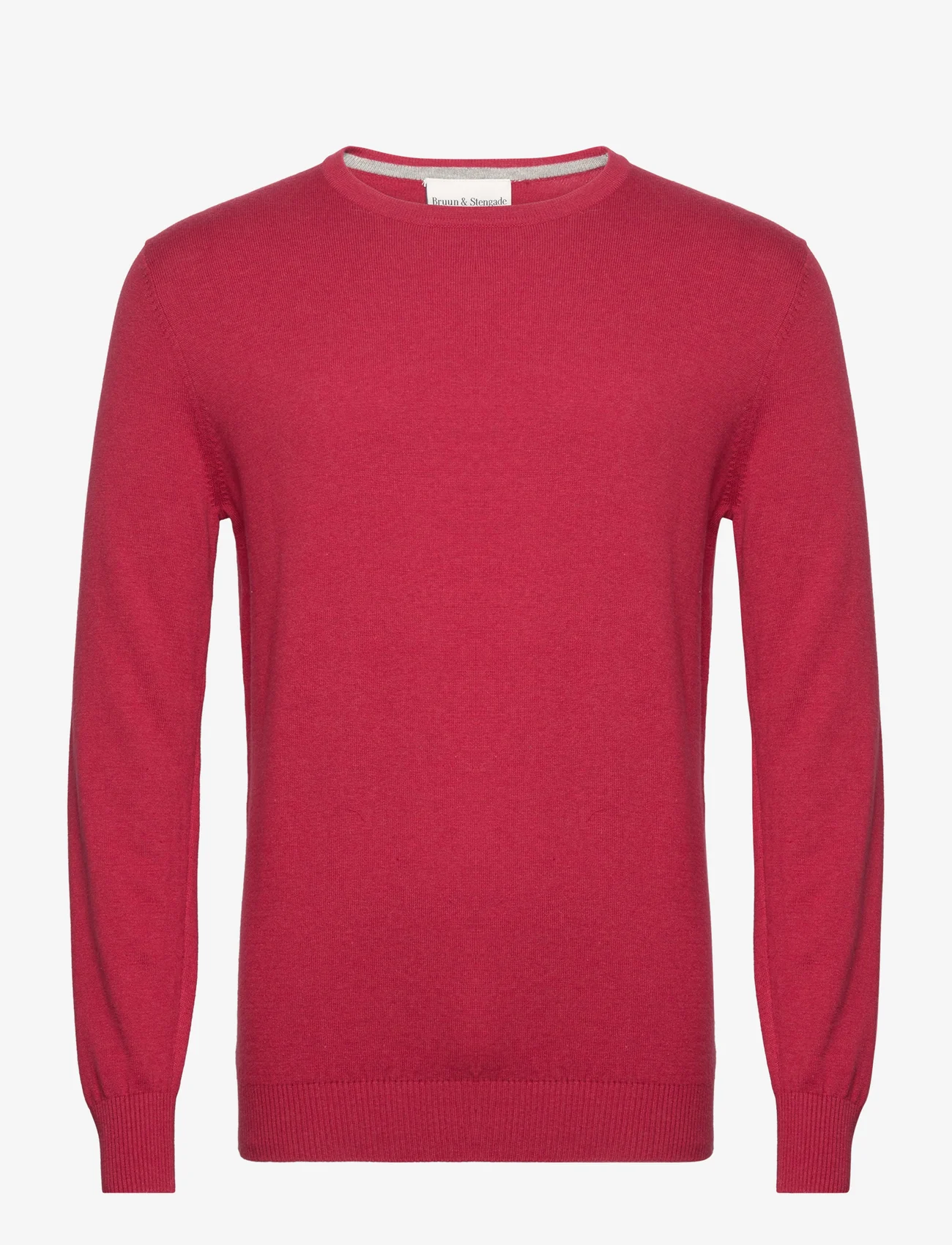 Bruun & Stengade - BS Jupiter Regular Fit Knitwear - podstawowa odzież z dzianiny - dark red - 0