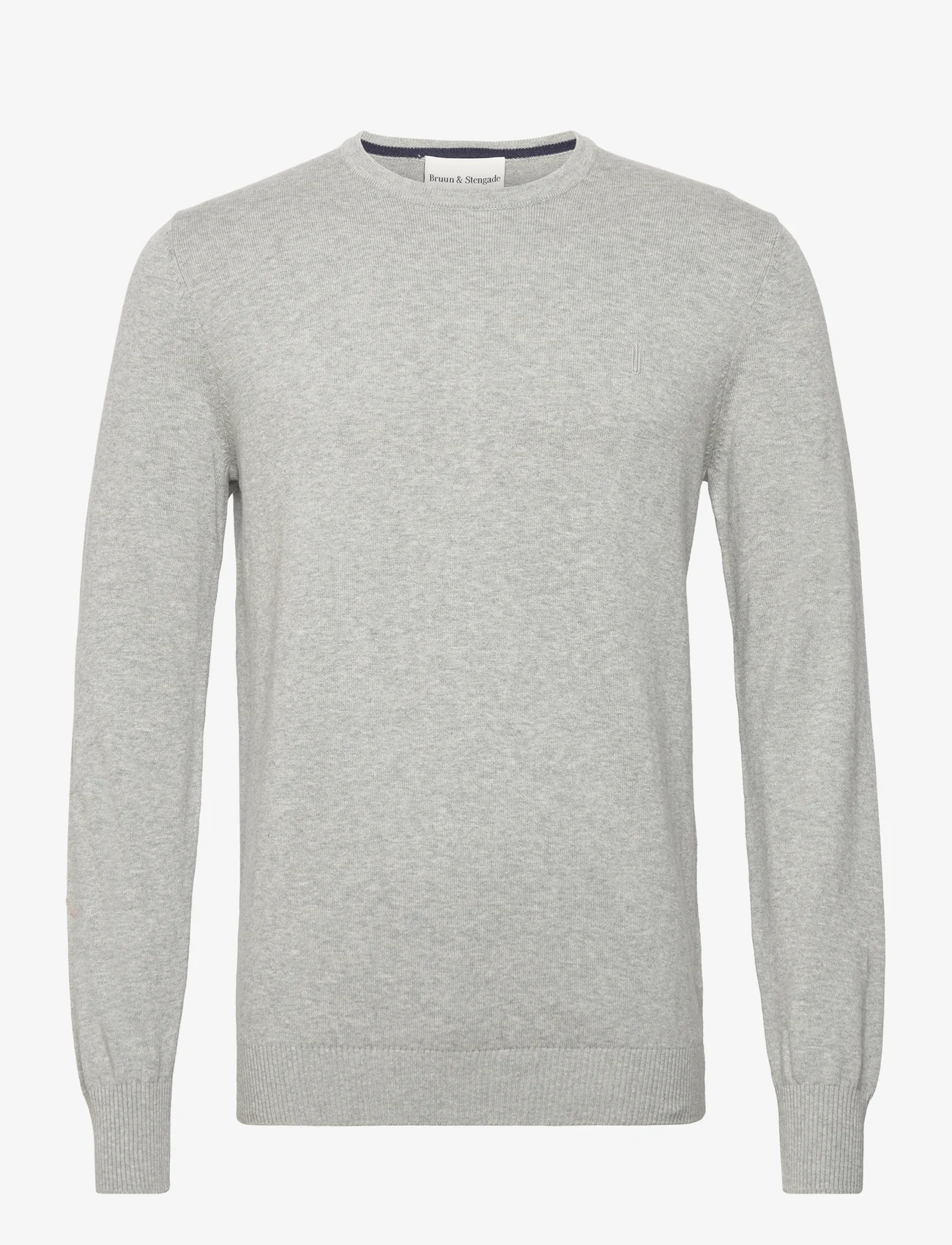 Bruun & Stengade - BS Jupiter Regular Fit Knitwear - basic knitwear - light grey - 0