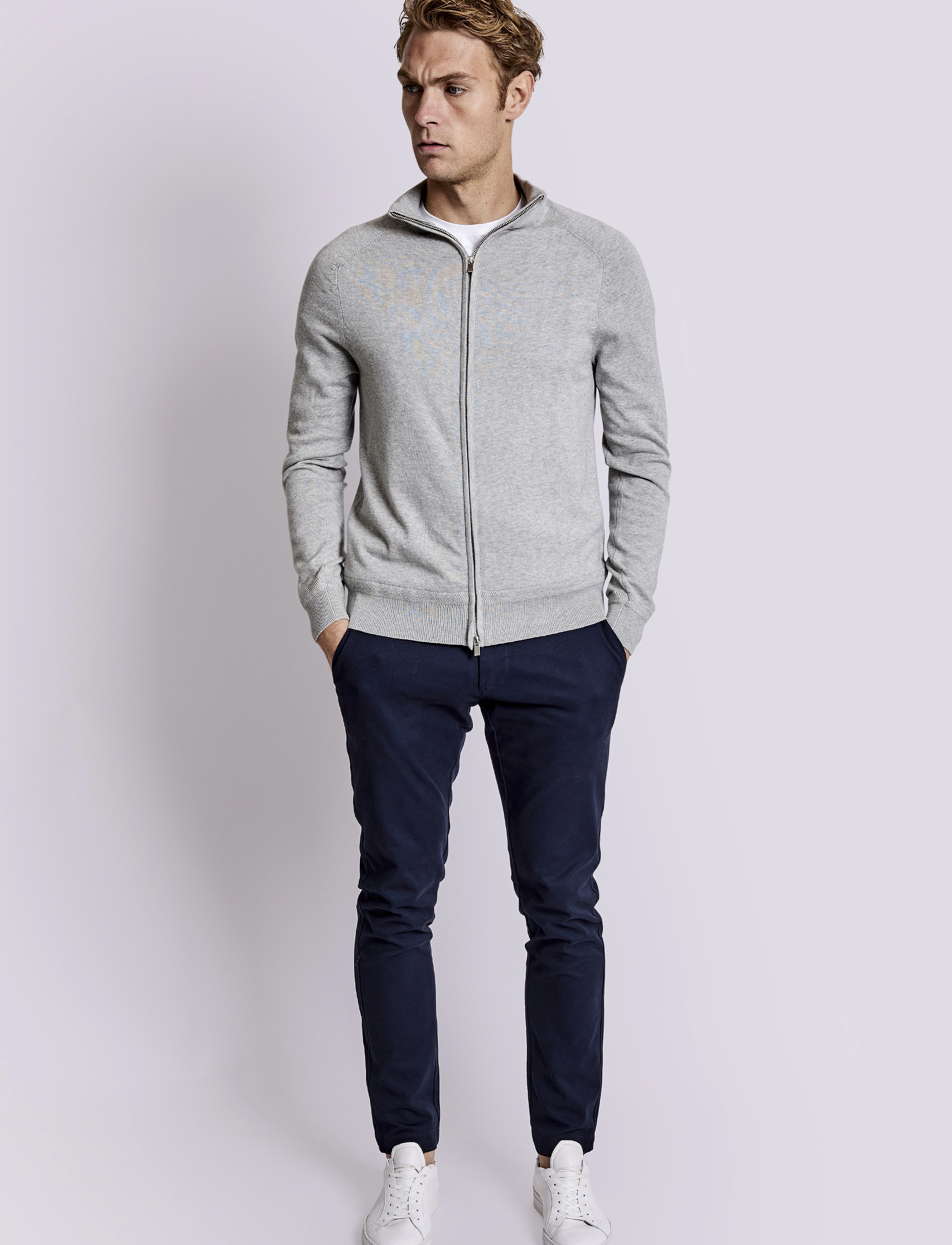 Bruun & Stengade - BS Ademir Regular Fit Knitwear - light grey - 2