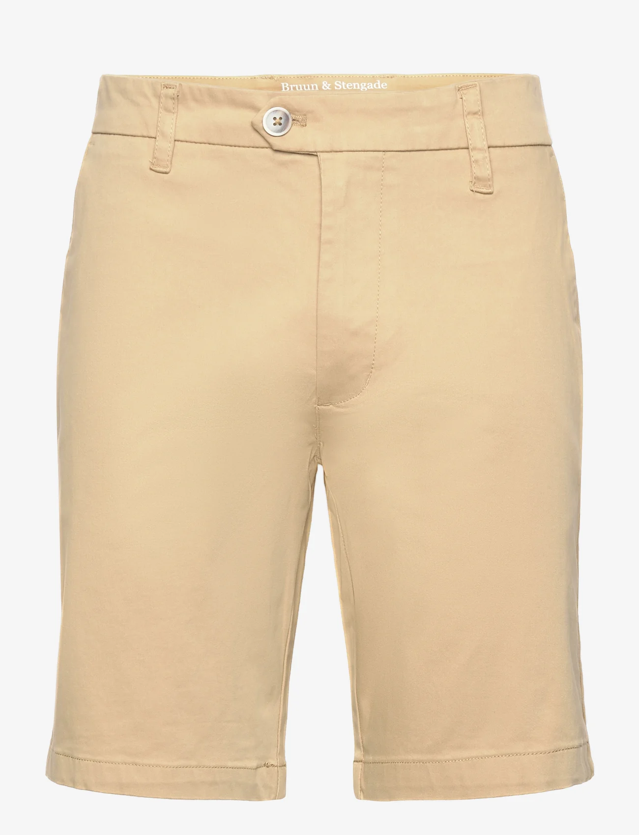 Bruun & Stengade - BS Cho Regular Fit Shorts - „chino“ stiliaus šortai - beige - 0