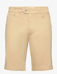 Bruun & Stengade - BS Cho Regular Fit Shorts - chino lühikesed püksid - beige - 0