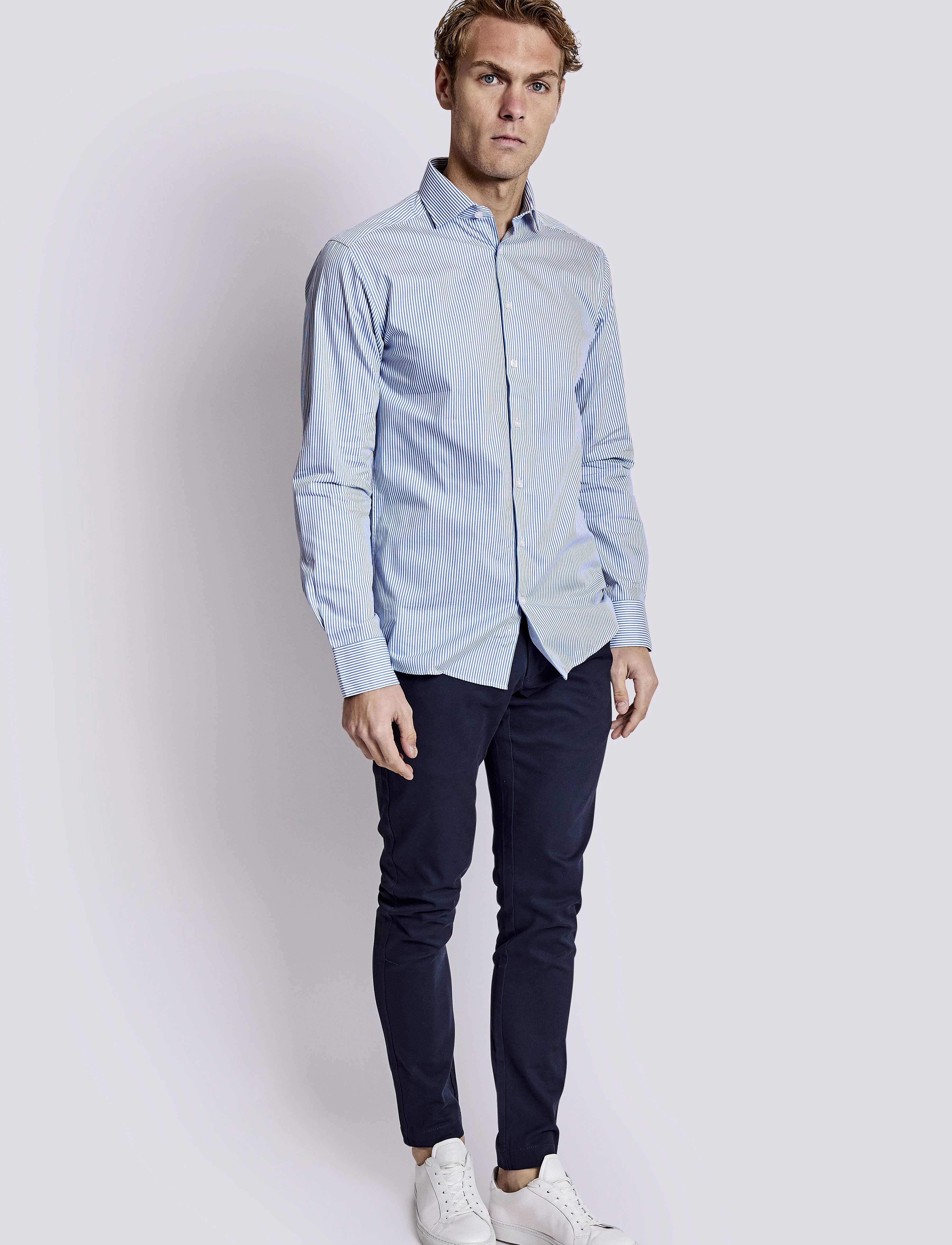 Bruun & Stengade - BS Vaughn Slim Fit Shirt - blue/white - 2