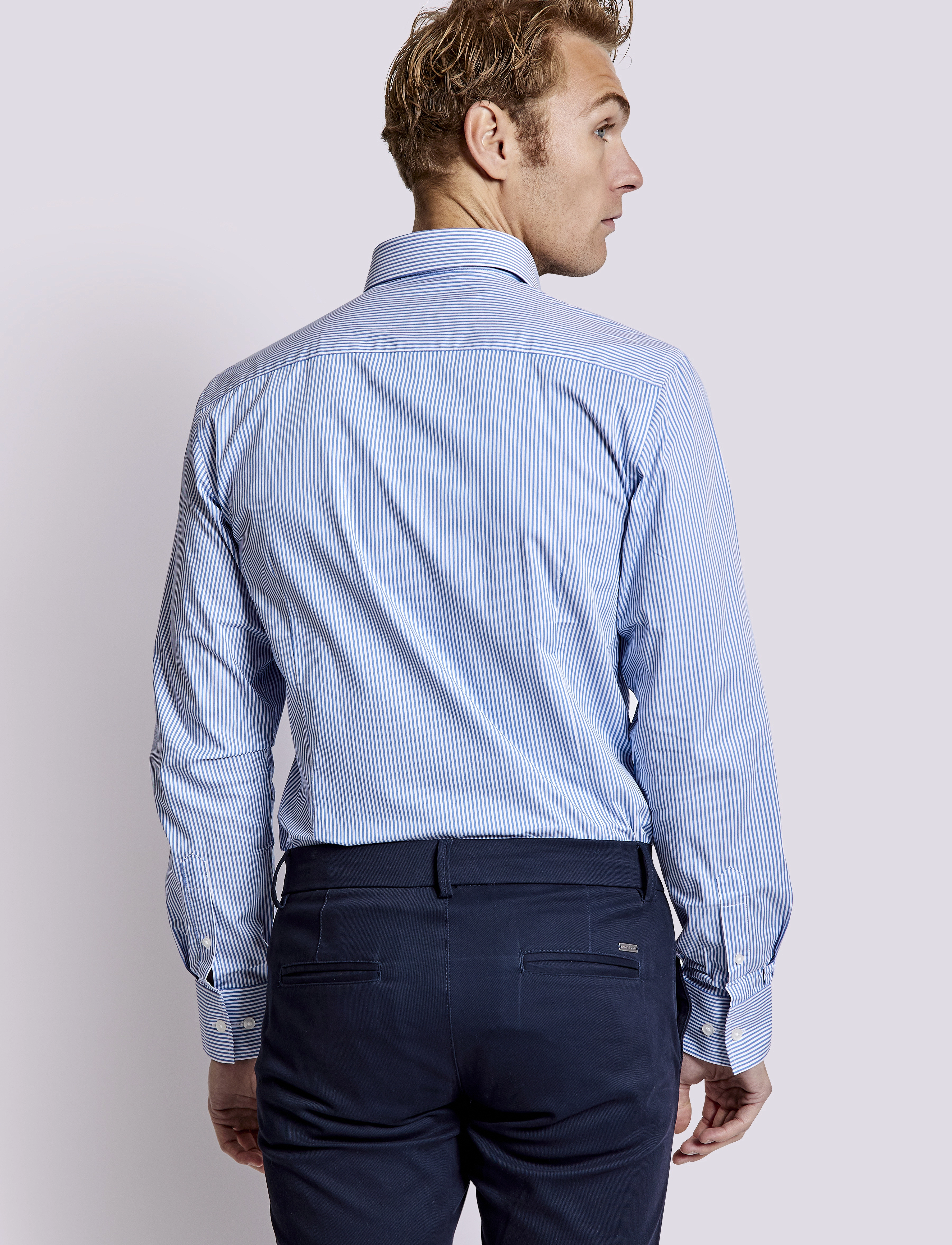 Bruun & Stengade - BS Vaughn Slim Fit Shirt - blue/white - 4