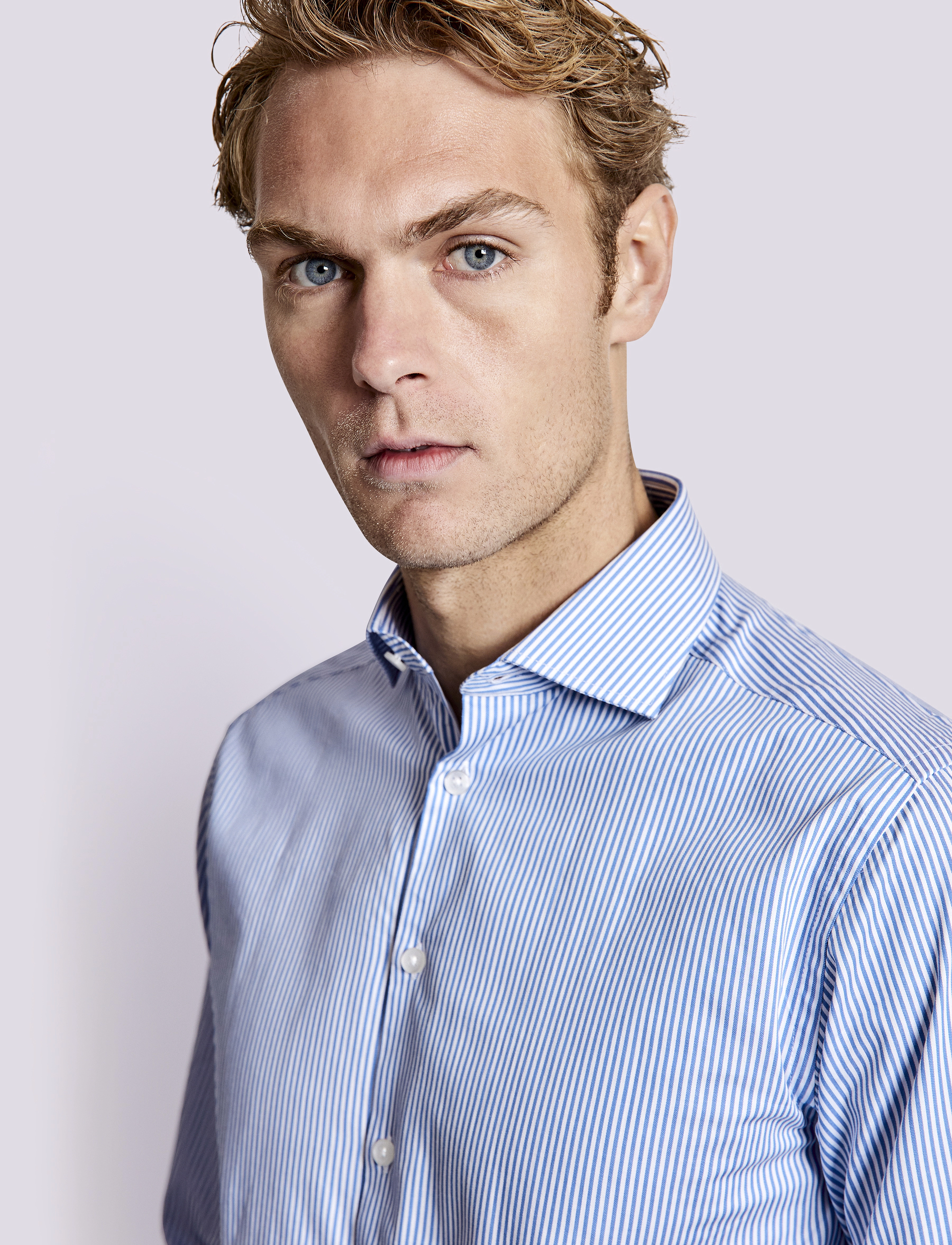Bruun & Stengade - BS Vaughn Slim Fit Shirt - blue/white - 5