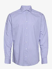 Bruun & Stengade - BS Barto Slim Fit Shirt - dalykinio stiliaus marškiniai - blue/white - 0