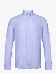 Bruun & Stengade - BS Sevilla Casual Slim Fit Shirt - pellavakauluspaidat - light blue - 0