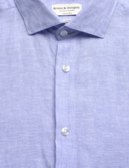 Bruun & Stengade - BS Sevilla Casual Slim Fit Shirt - pellavakauluspaidat - light blue - 2