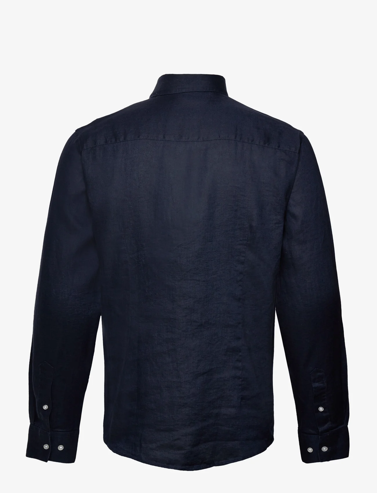 Bruun & Stengade - BS Sevilla Casual Slim Fit Shirt - linen shirts - navy - 1
