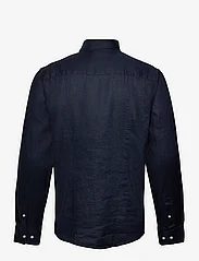 Bruun & Stengade - BS Sevilla Casual Slim Fit Shirt - pellavakauluspaidat - navy - 1