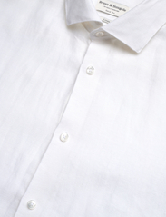Bruun & Stengade - BS Sevilla Casual Slim Fit Shirt - pellavakauluspaidat - white - 3