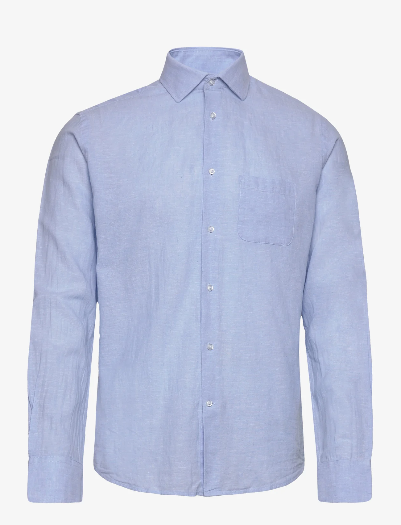 Bruun & Stengade - BS Ferrol Casual Slim Fit Shirt - leinenhemden - light blue - 0