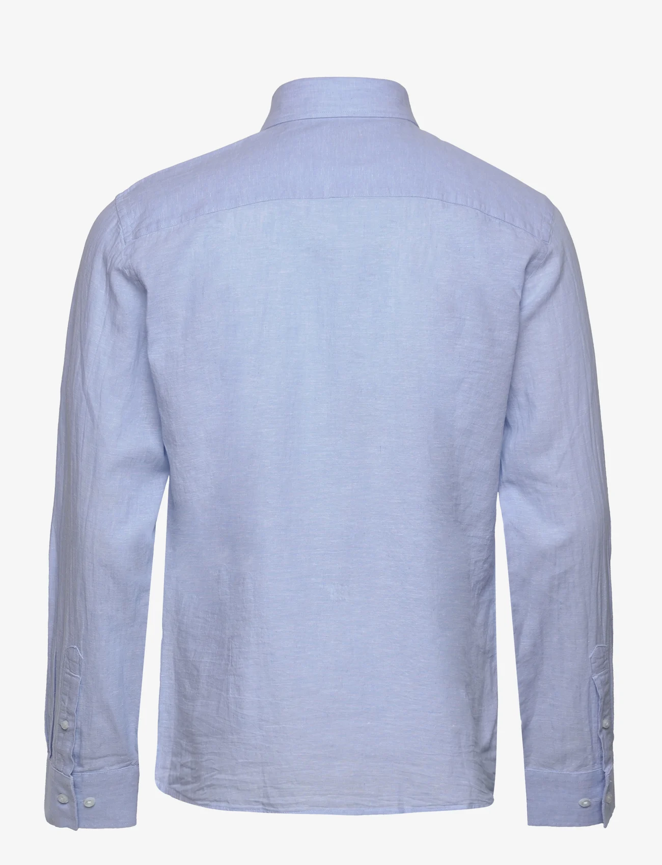 Bruun & Stengade - BS Ferrol Casual Slim Fit Shirt - pellavakauluspaidat - light blue - 1