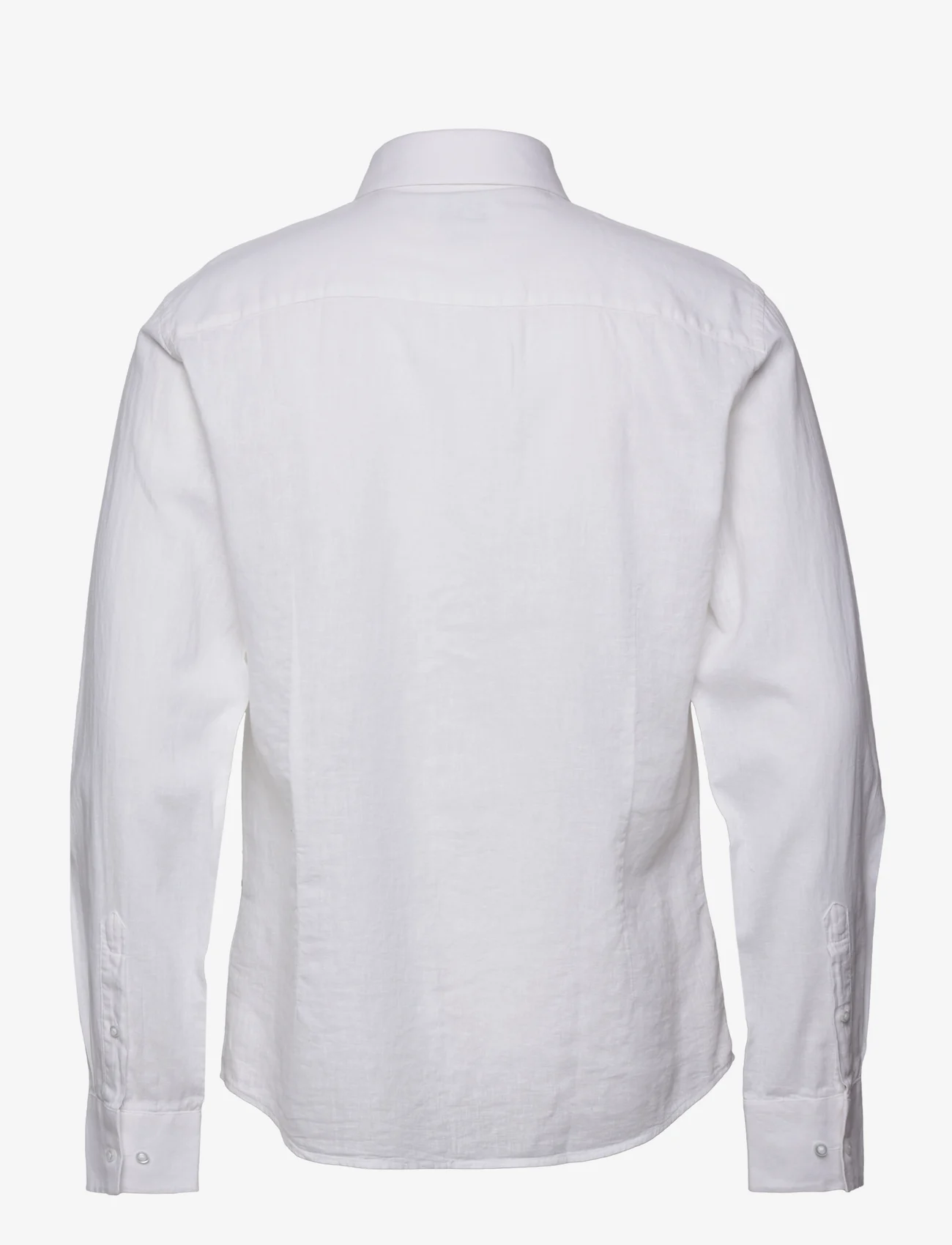 Bruun & Stengade - BS Ferrol Casual Slim Fit Shirt - linneskjortor - white - 1